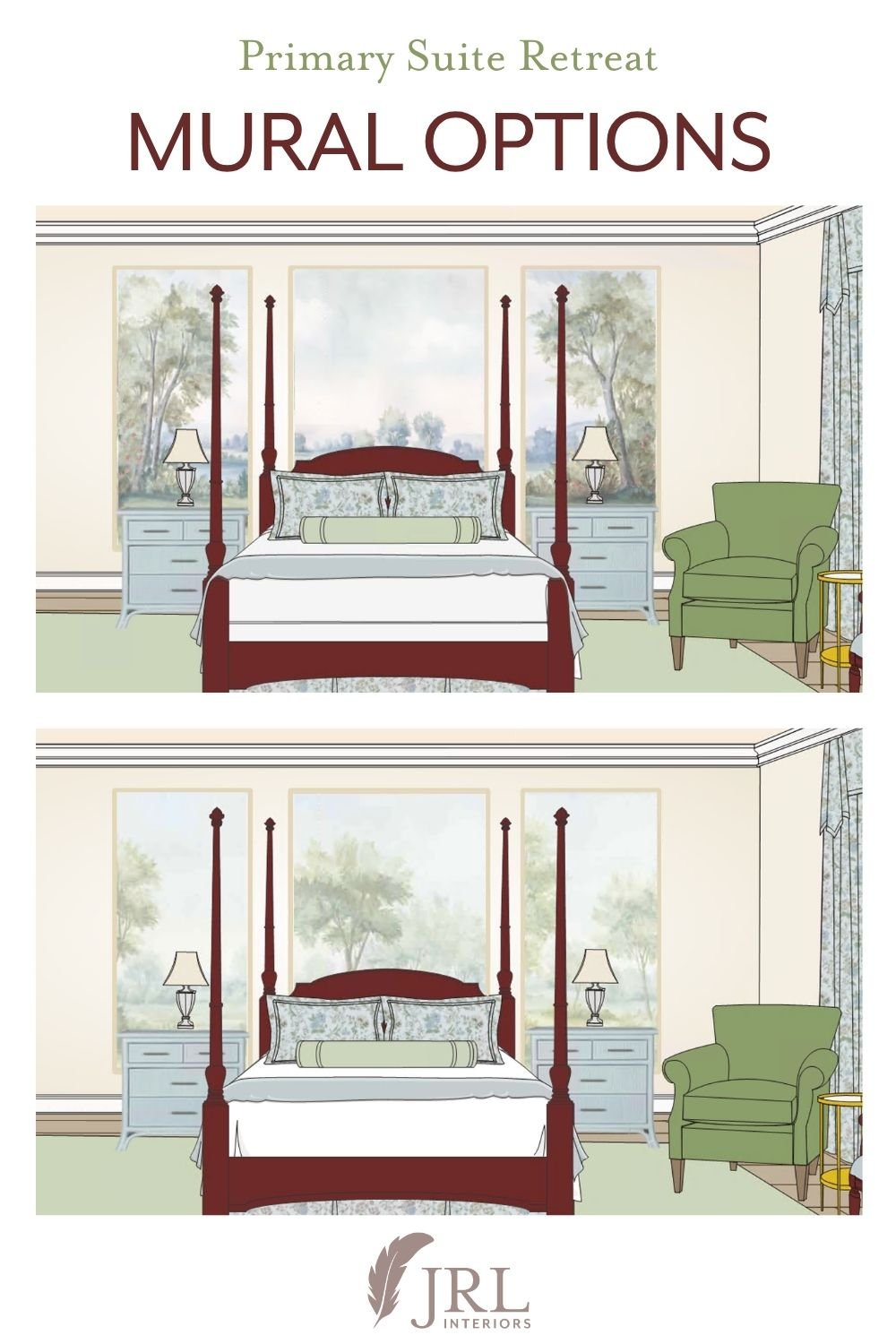 Primary Suite Retreat drawings