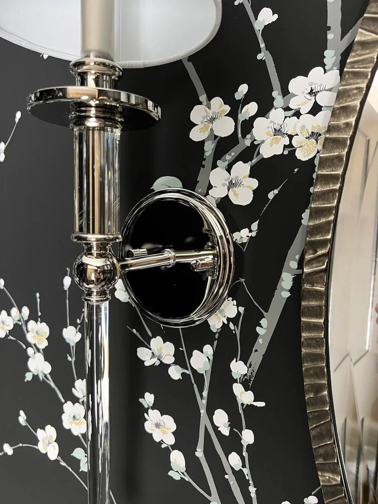 JRL Interiors — A Dramatic Pocket Powder Room Reveal