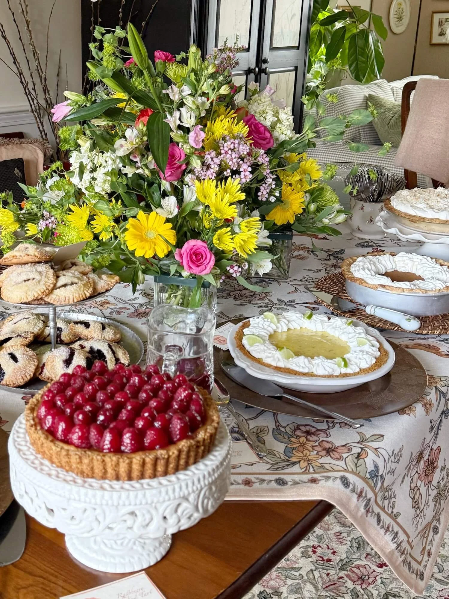 pie buffet table