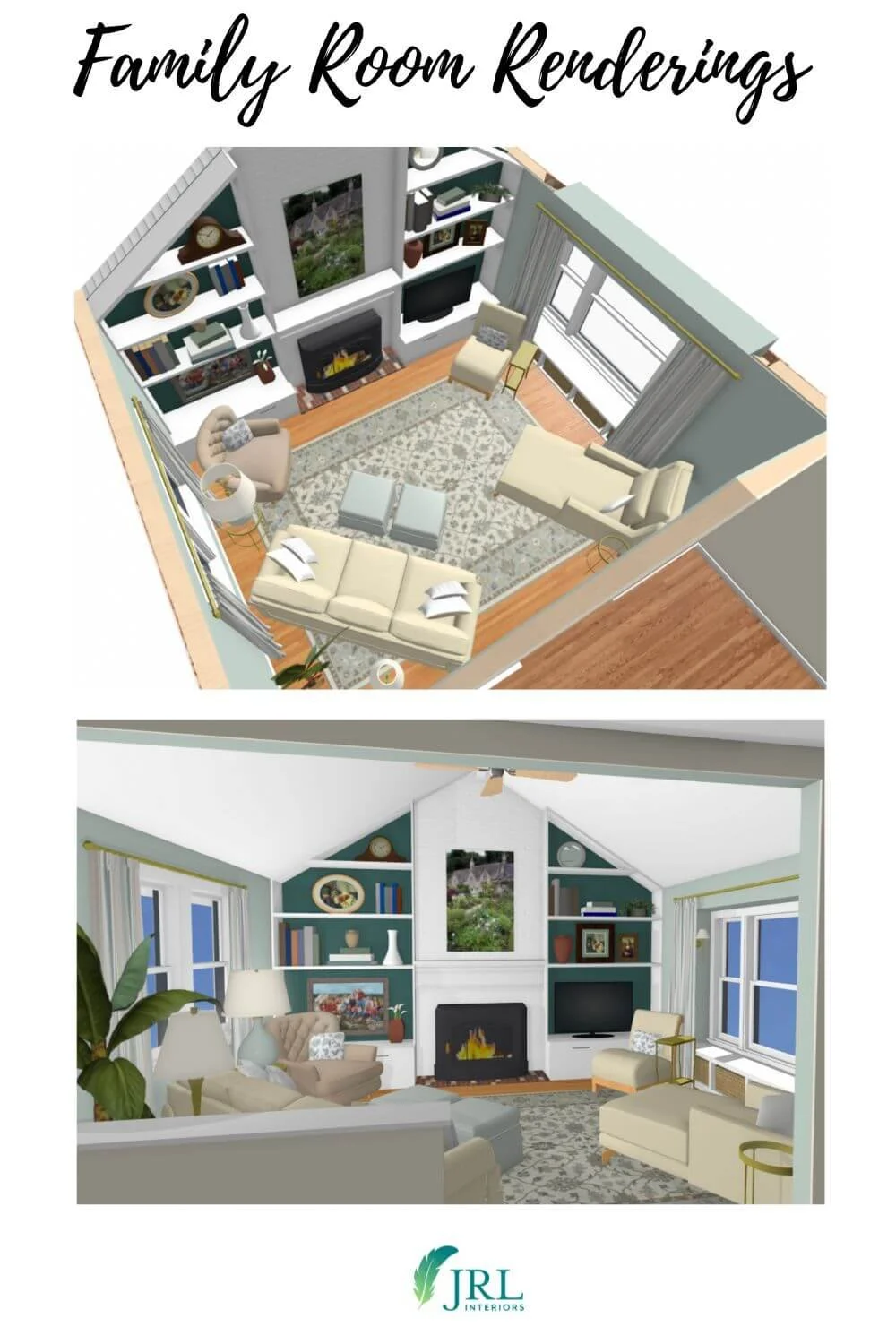 JRL Interiors — Project in Progress: A Family Room Refresh