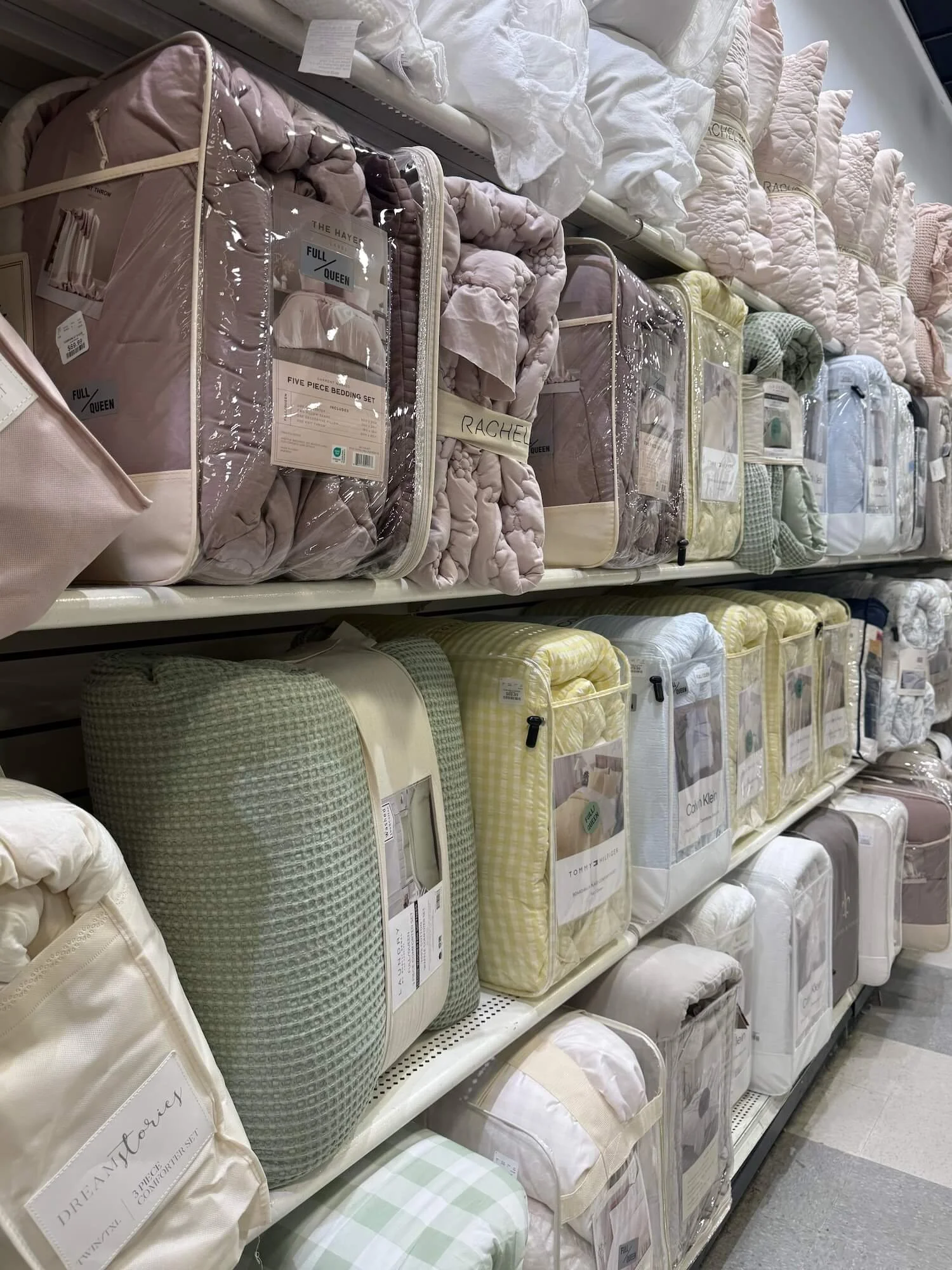 bedding in spring colors