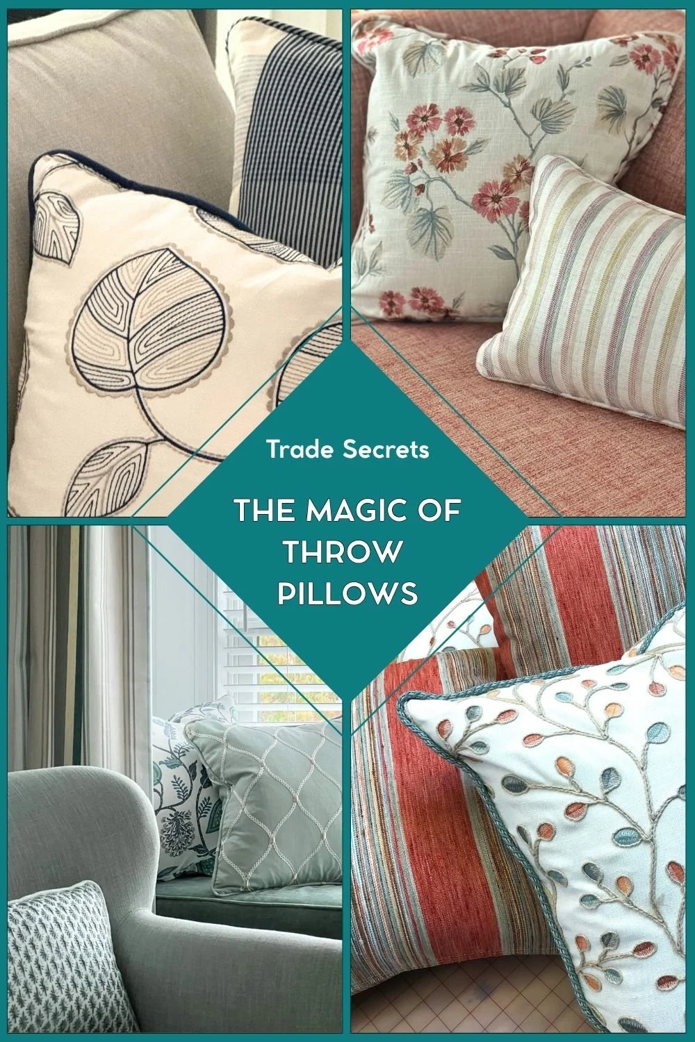 trade secrets the magic of throw pillows