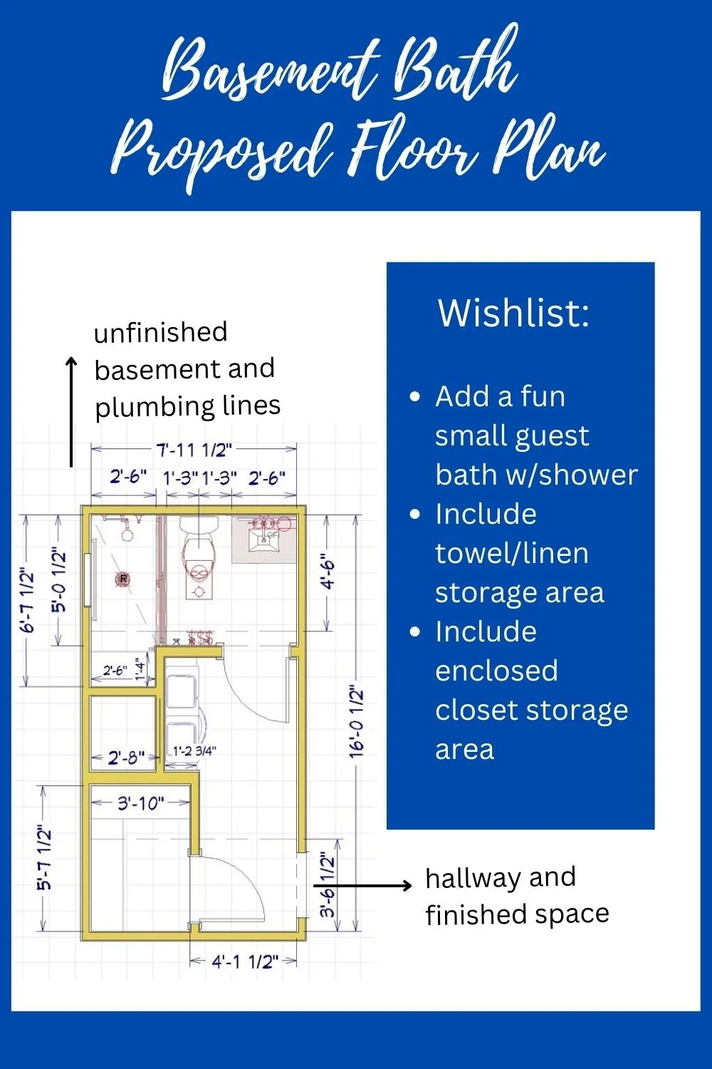 JRL Interiors — A fun and fanciful basement guest bath reveal