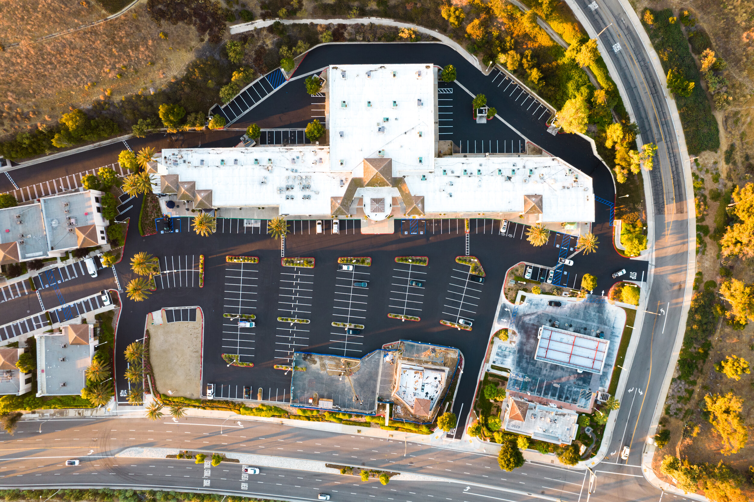 Aerial view of property