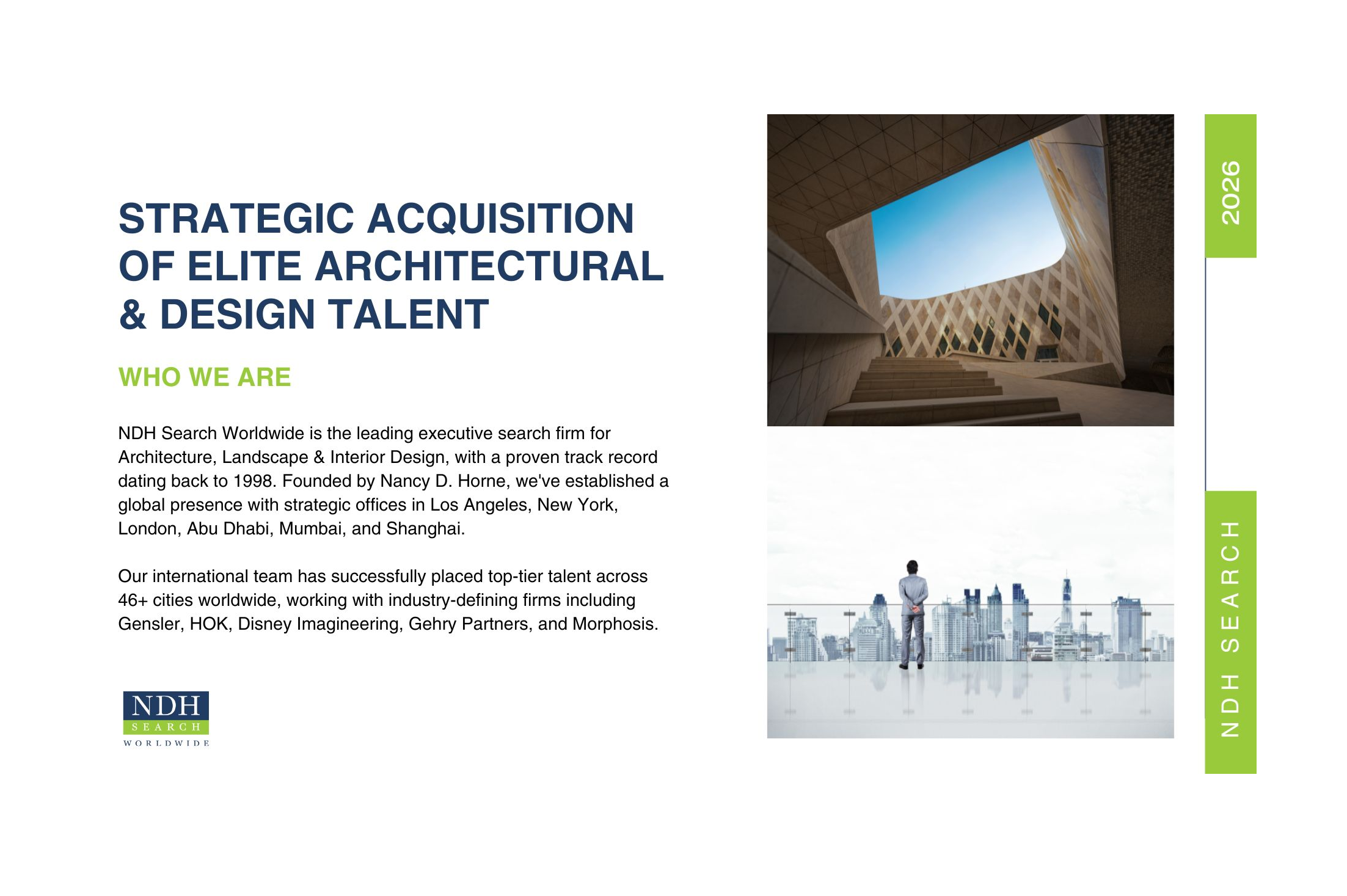 Strategic Acquisition of Elite Architectural &amp; Design Talent