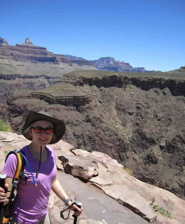 Hiking out of the Grand Canyon a couple of days later also took my breath away—but for obvious reasons.