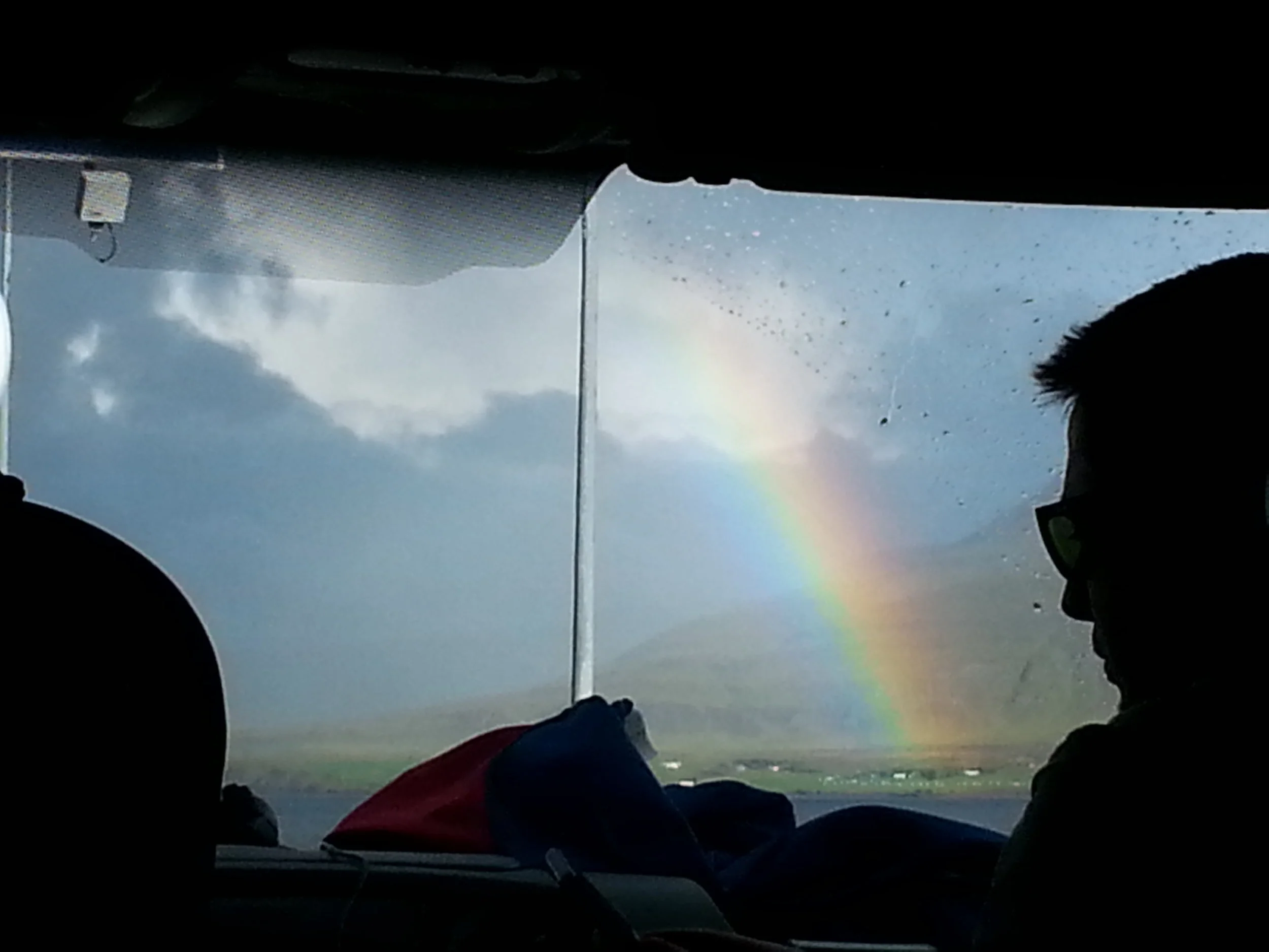 Rainbows were always welcome during our 4.5 hour drive to the capital!