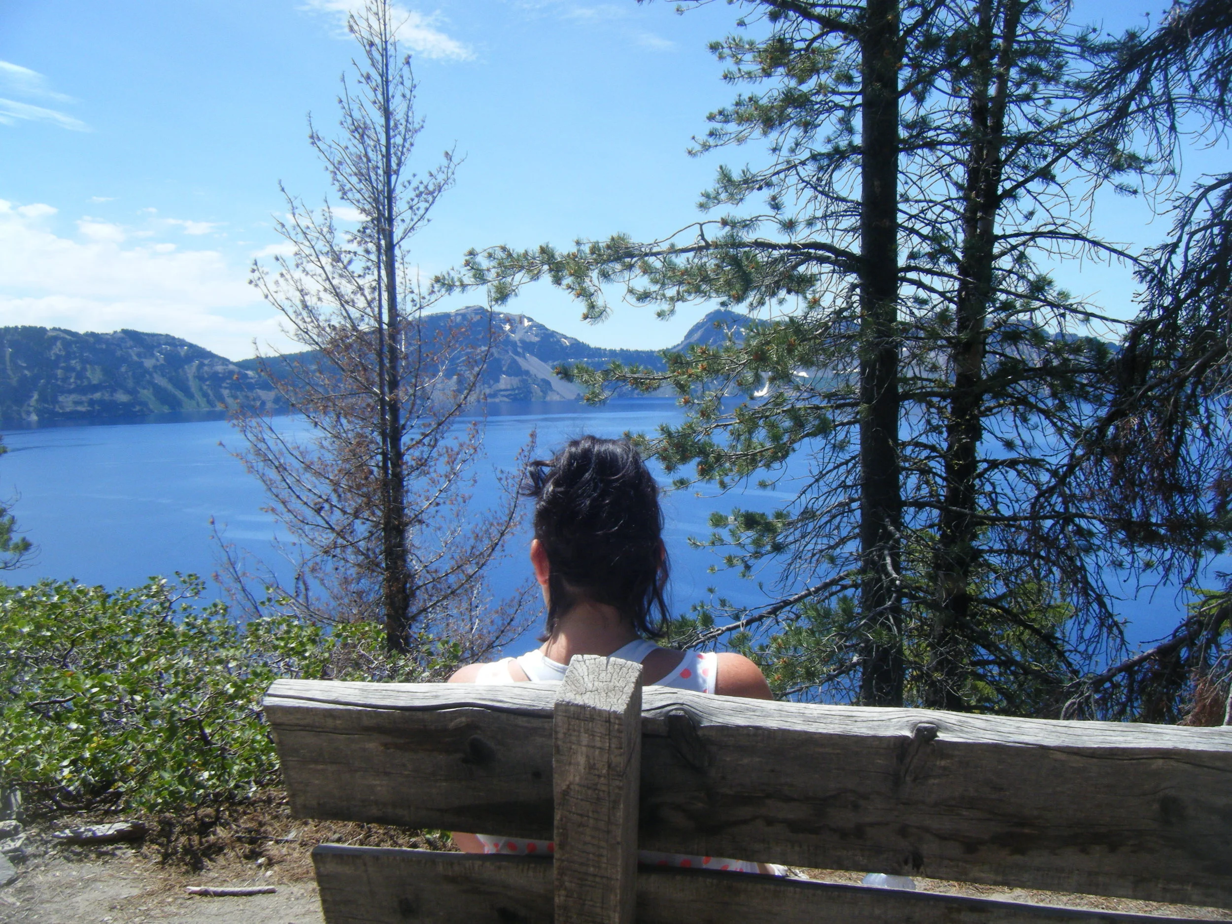 5. The Cleetwood Cove Trail takes you to the lake! You don't want to miss out on that hike. It's about 1 mile downhill with about 500 feet of elevation loss, which of course you gain back on your way back up!