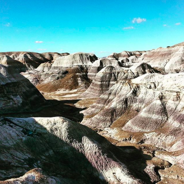 5. The Blue Mesa Badlands Trail in Petrified Forest National Park . This makes you feel like you are in one of the Dakota's not Arizona. An easy loop and meander down through the trail gives you some amazing photo opportunities and the park as a whole is a beautiful and unique place to visit.
