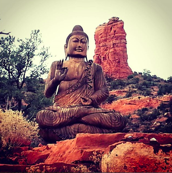 4. The Amitabha Peace Park Stupa in Sedona, Arizona is a dream for yogi's like myself. Come out and catch one of the adjacent hiking trails, ones that you can jog to from the town, and then end with a calming meditation in this peace park. Sedona has miles of amazing trails and red rock views but being a daily practitioner of yoga the park and an adjacent hike are my fave's!