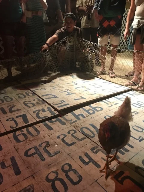 The chicken drop!