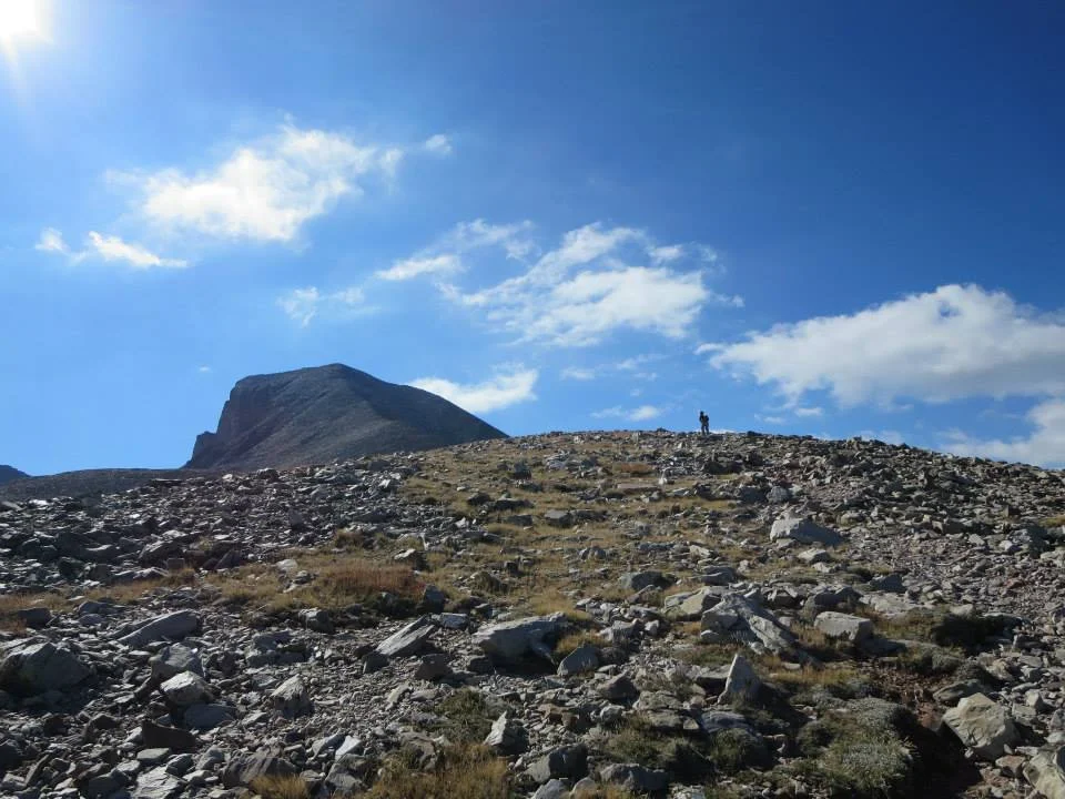 Flashbacks from 2013 in Wheeler Peak at Great Basin National Park. We were so close! But the wind kept knocking us down—literally. 