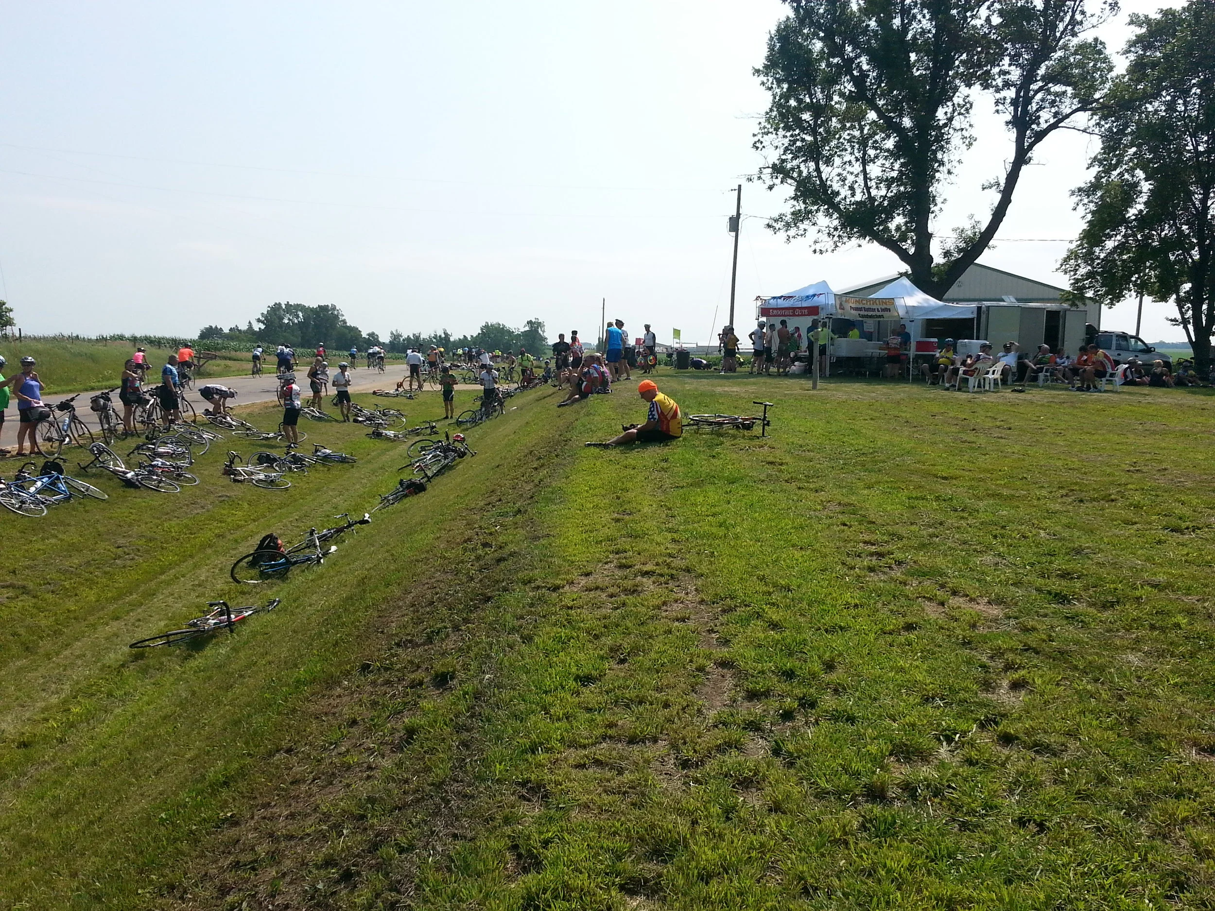 Imagine this going on for 450 miles. It happens every July in Iowa. 
