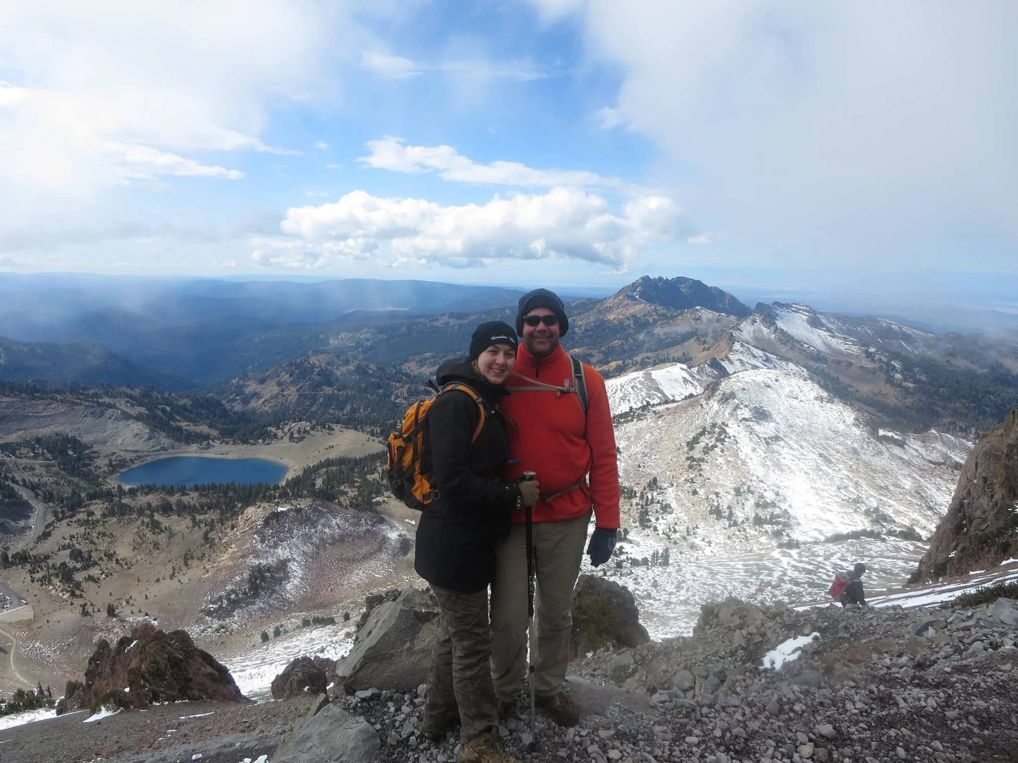 While we didn’t see anything on the way up or at the top (besides the trail in front of us), seeing the clouds roll away and unveil a dramatic sight on the way back down made for a pretty special experience. 