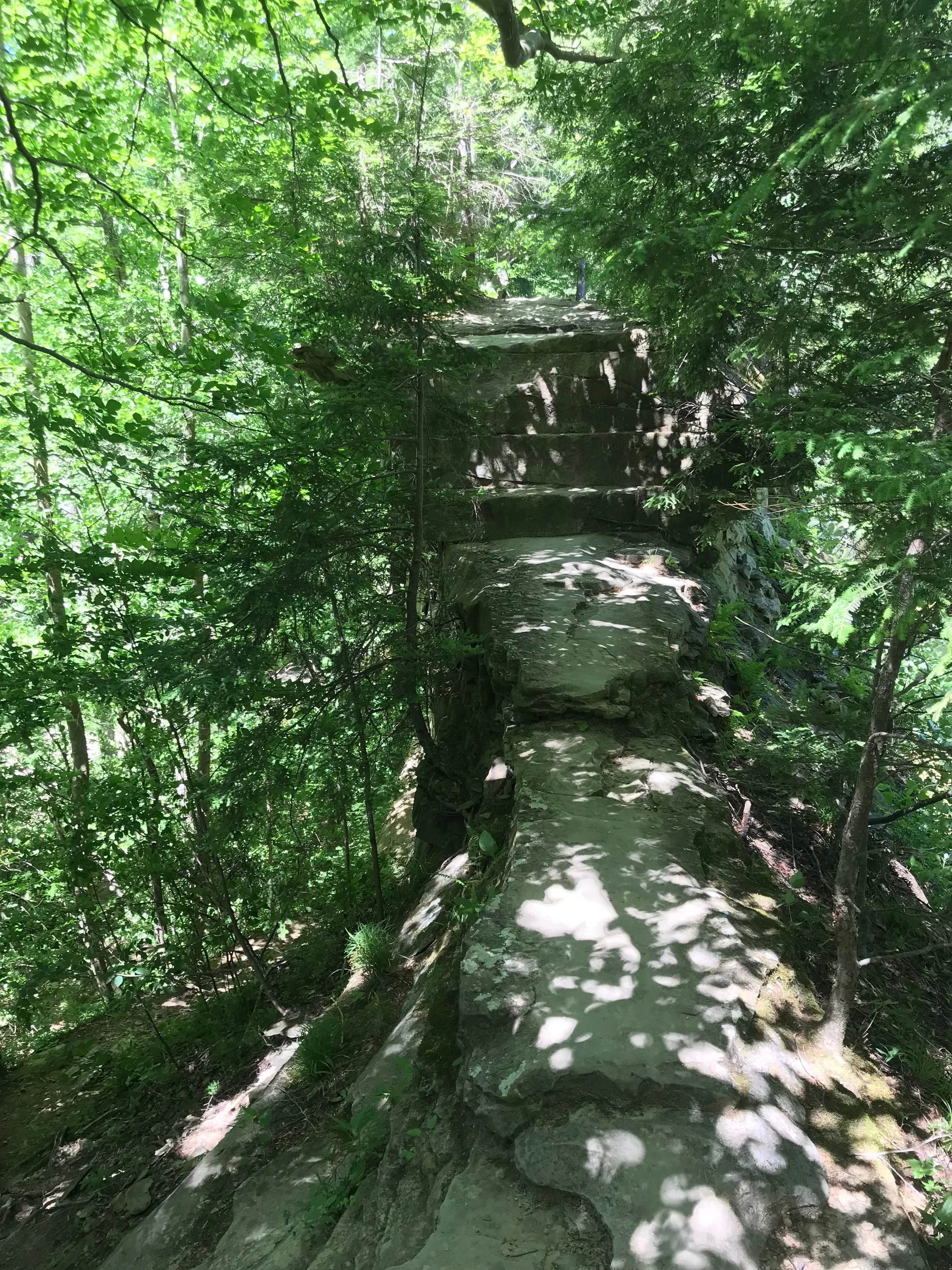 Devil’s Backbone, reaching 100 feet high and 6 feet wide. Be careful as you maneuver your way to the top, where you’ll see carvings dating back to the mid-1800s. 