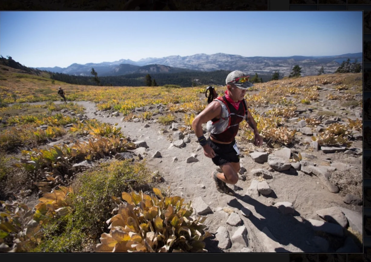 Reggie O at the Tahoe 200 Endurance Run.