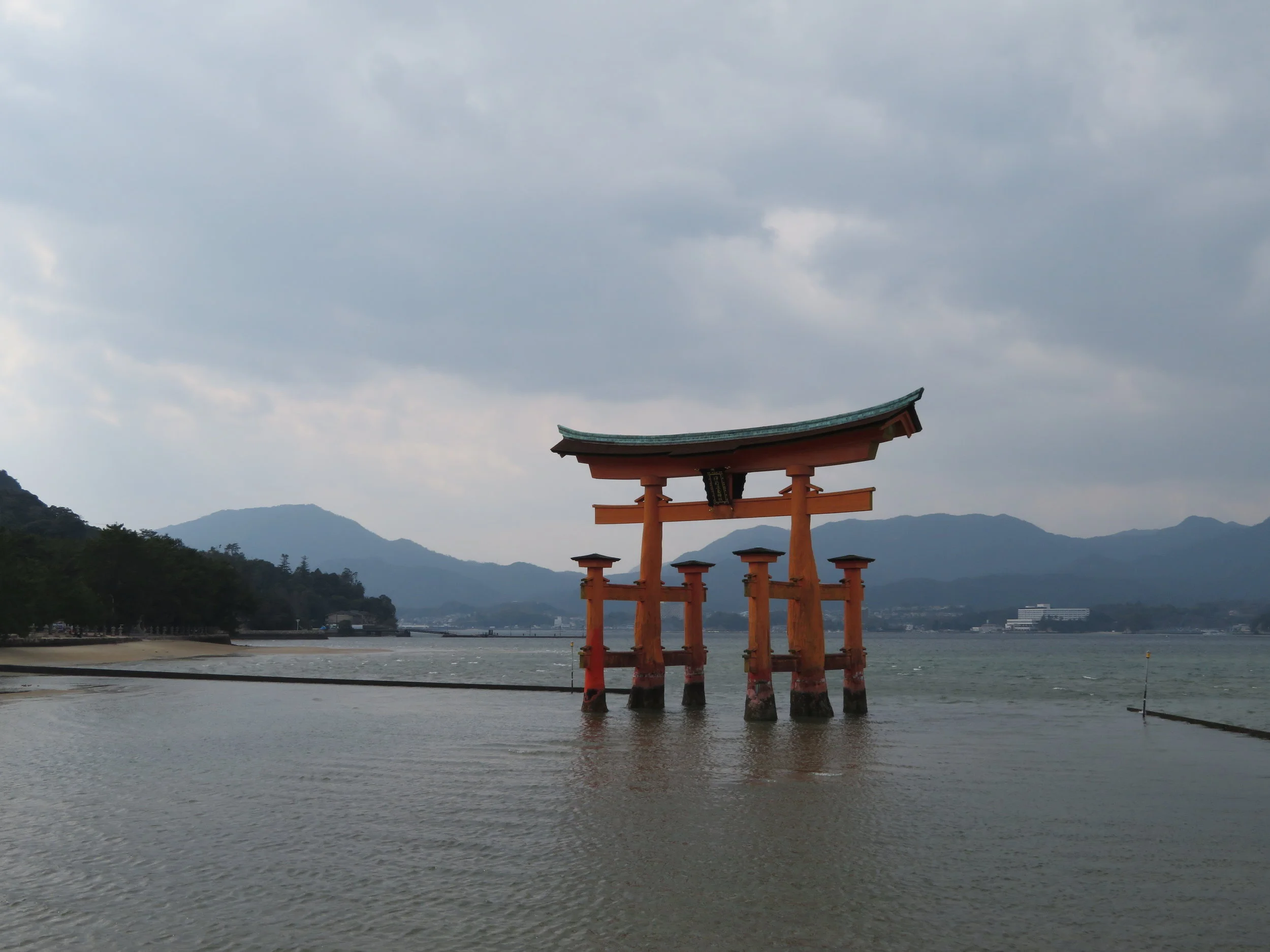 The “floating” Itsukushima Shrine.