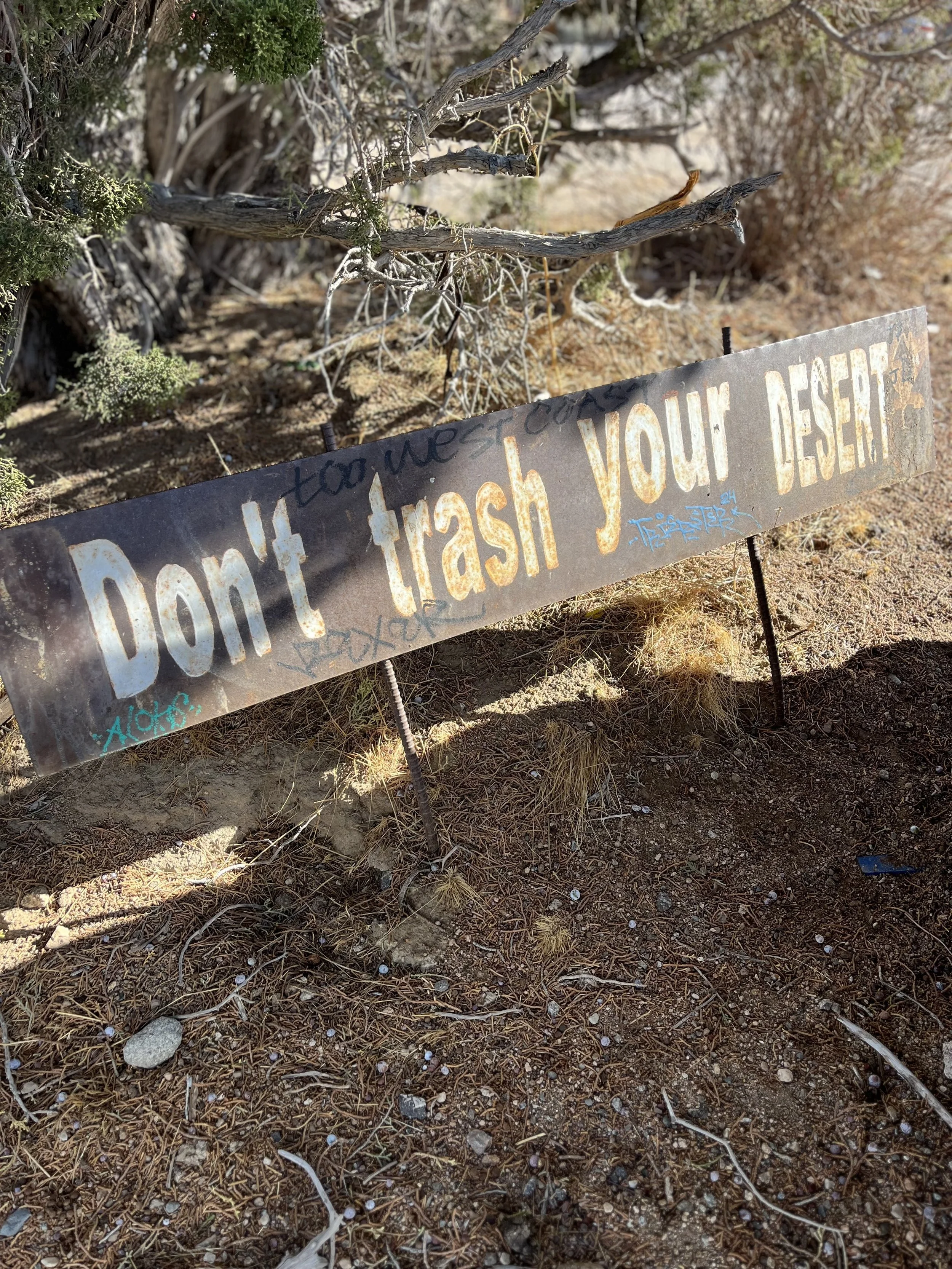 Dont Trash Your Desert Sign.jpg