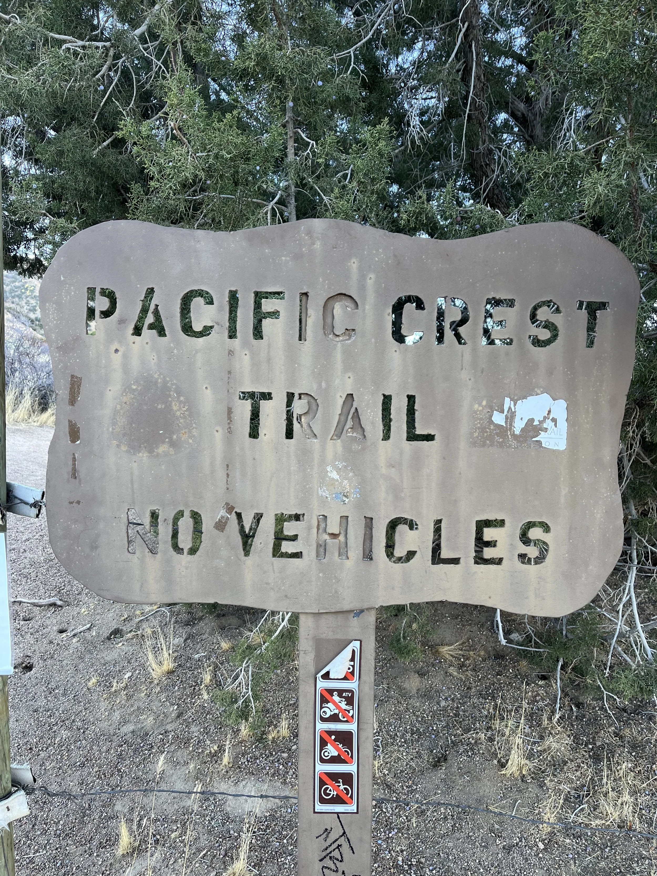 PCT No Cars Sign.jpg