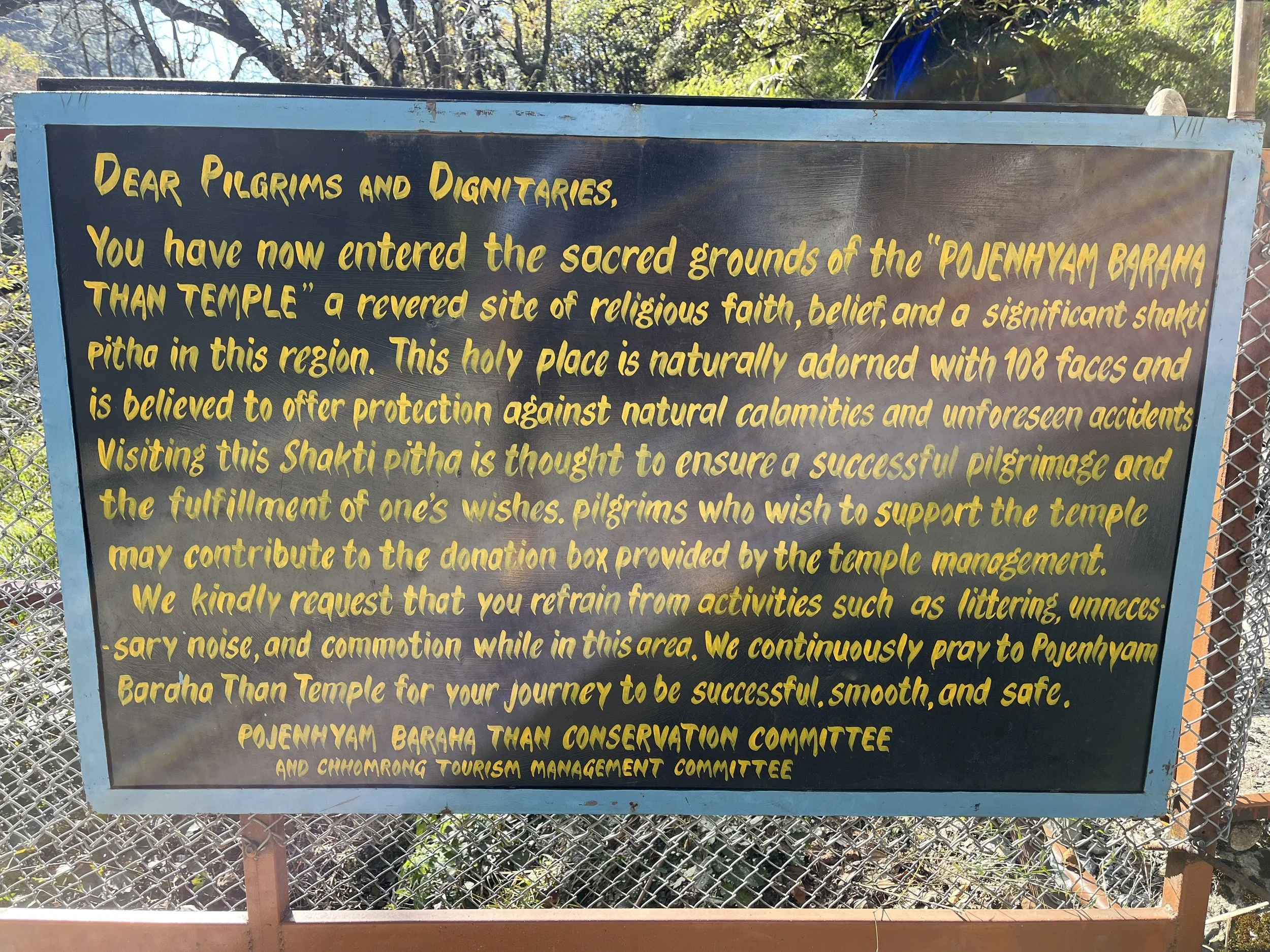 Stupa note along the Annapurna Base Camp Trek