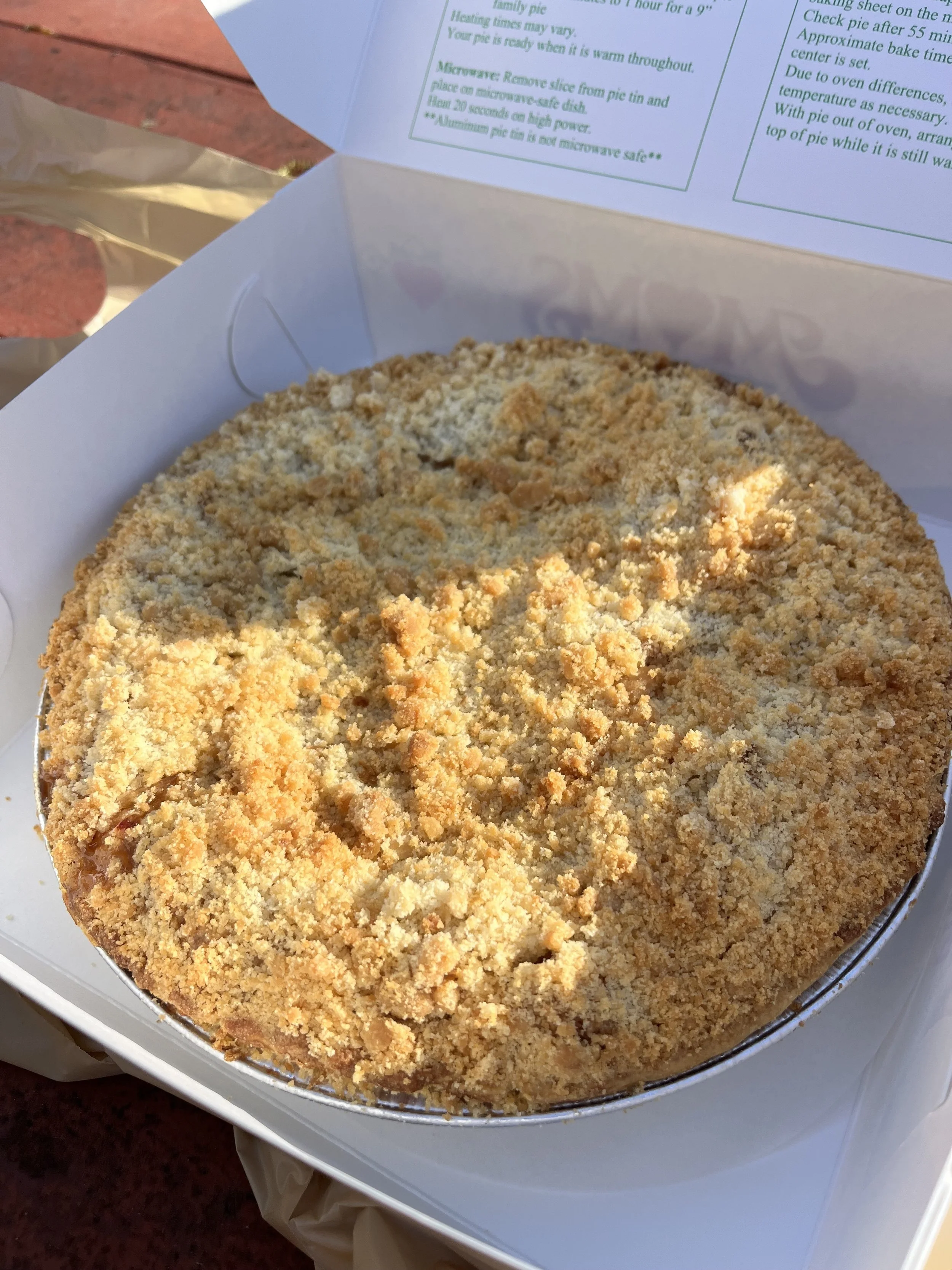 Apple pie in Julian California