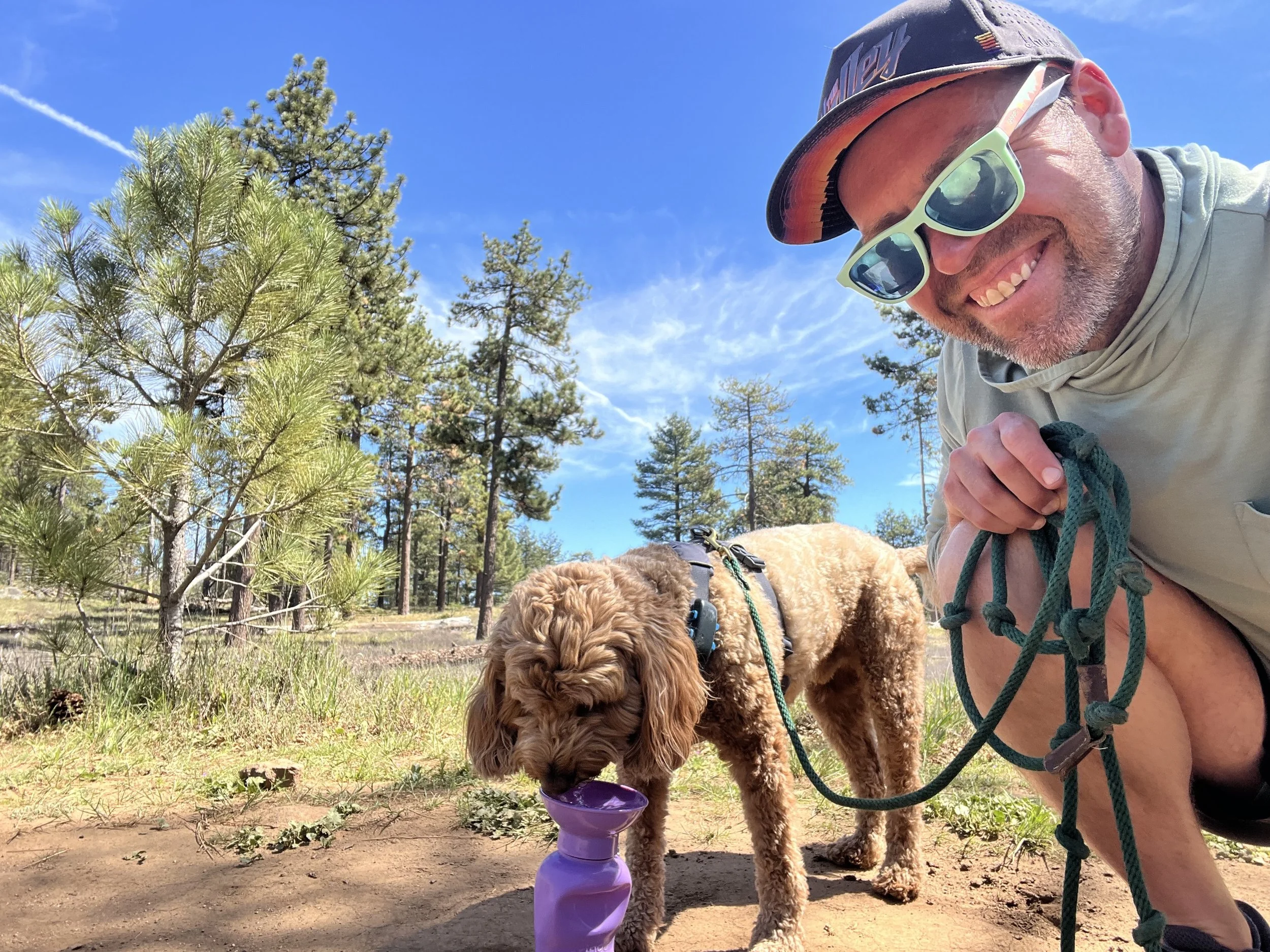 Water break in Mount Laguna California on the PCT