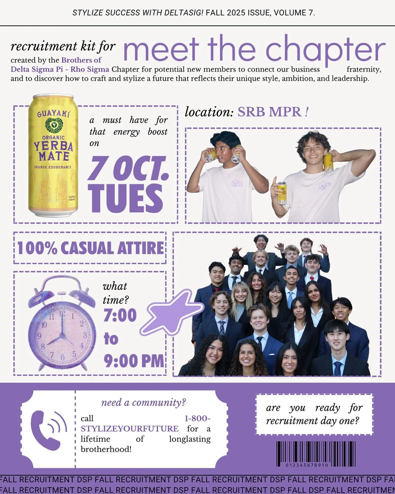 Take a look at your curated recruitment kit to kick off our fall recruitment week with Meet the Chapter! ⭐️ Located in the SRB Multipurpose Room tomorrow (10/7) from 7-9PM.

Learn more about our chapter and network with brothers alongside our sponsor