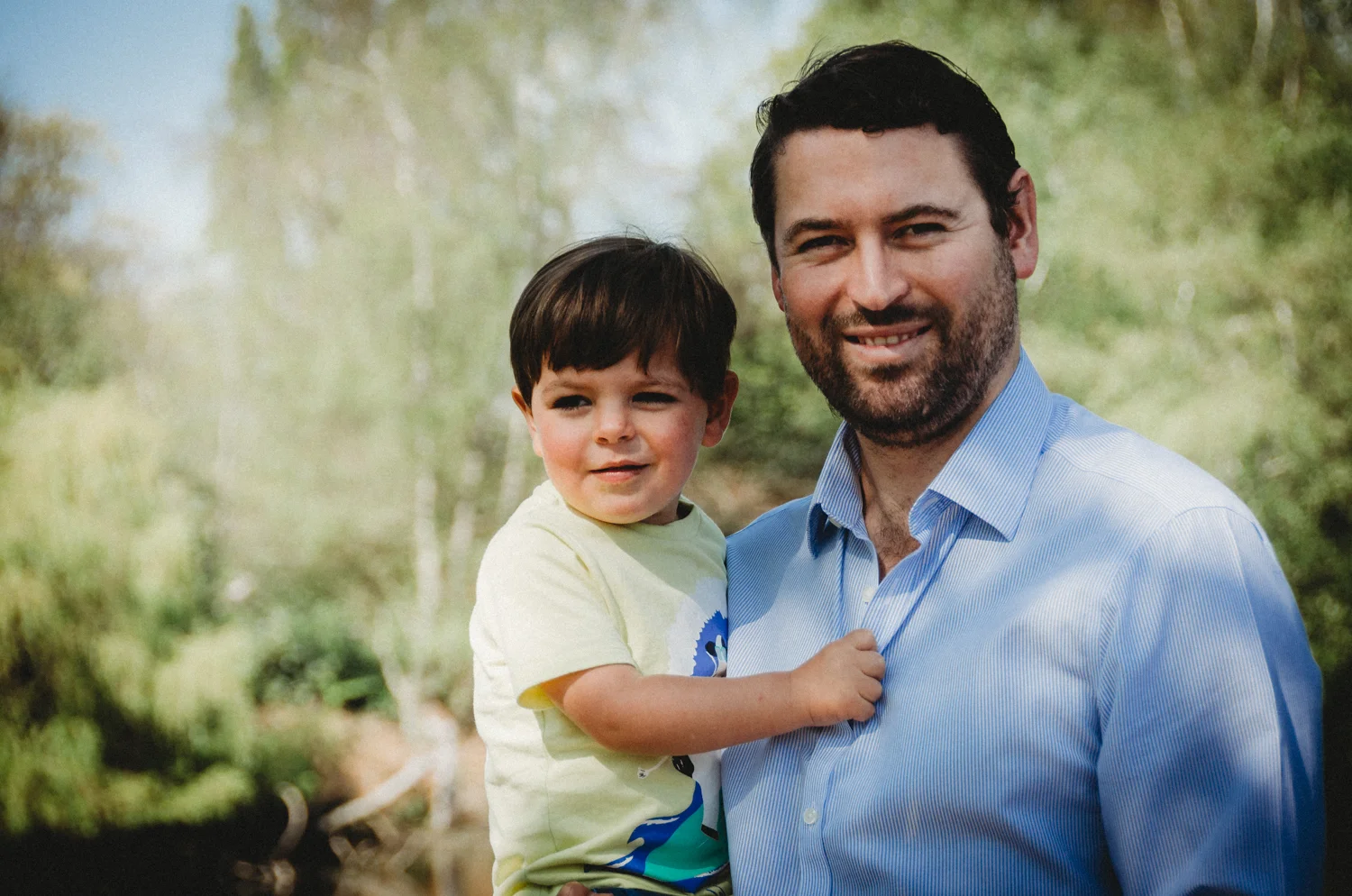 Father and Child Portrait Session by Wandsworth Common