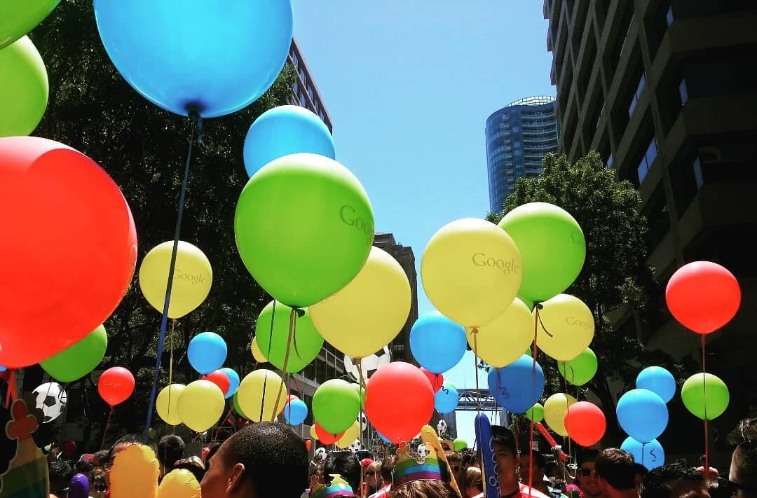 I attended #pride for the first time in 2014, I marched with @google that summer. I was a closeted affffff intern lol and I came out to my family exactly 1 year later! I knew I was a le$bean, but cultural + religious pressures made me feel like comin