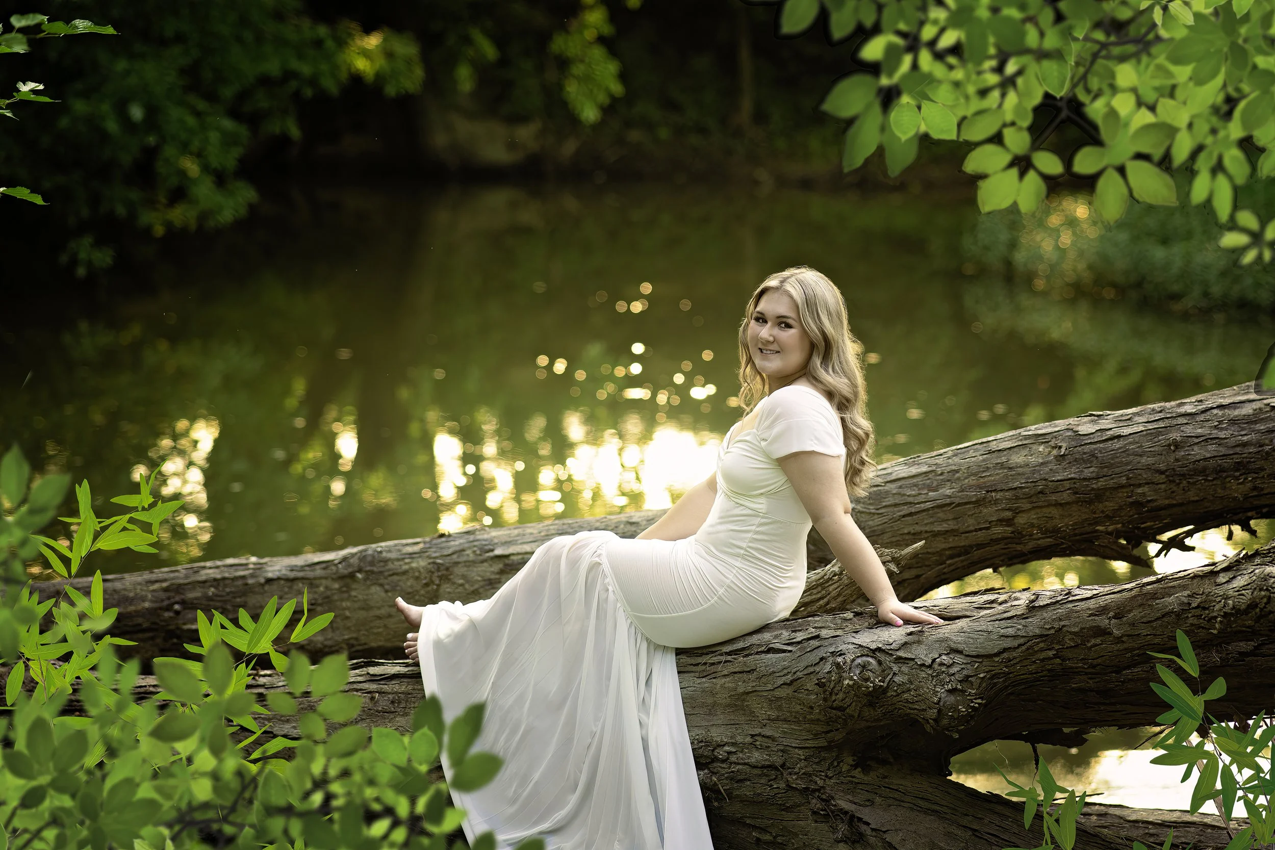 Senior Girl Exploring Creek | Lancaster, Kentucky