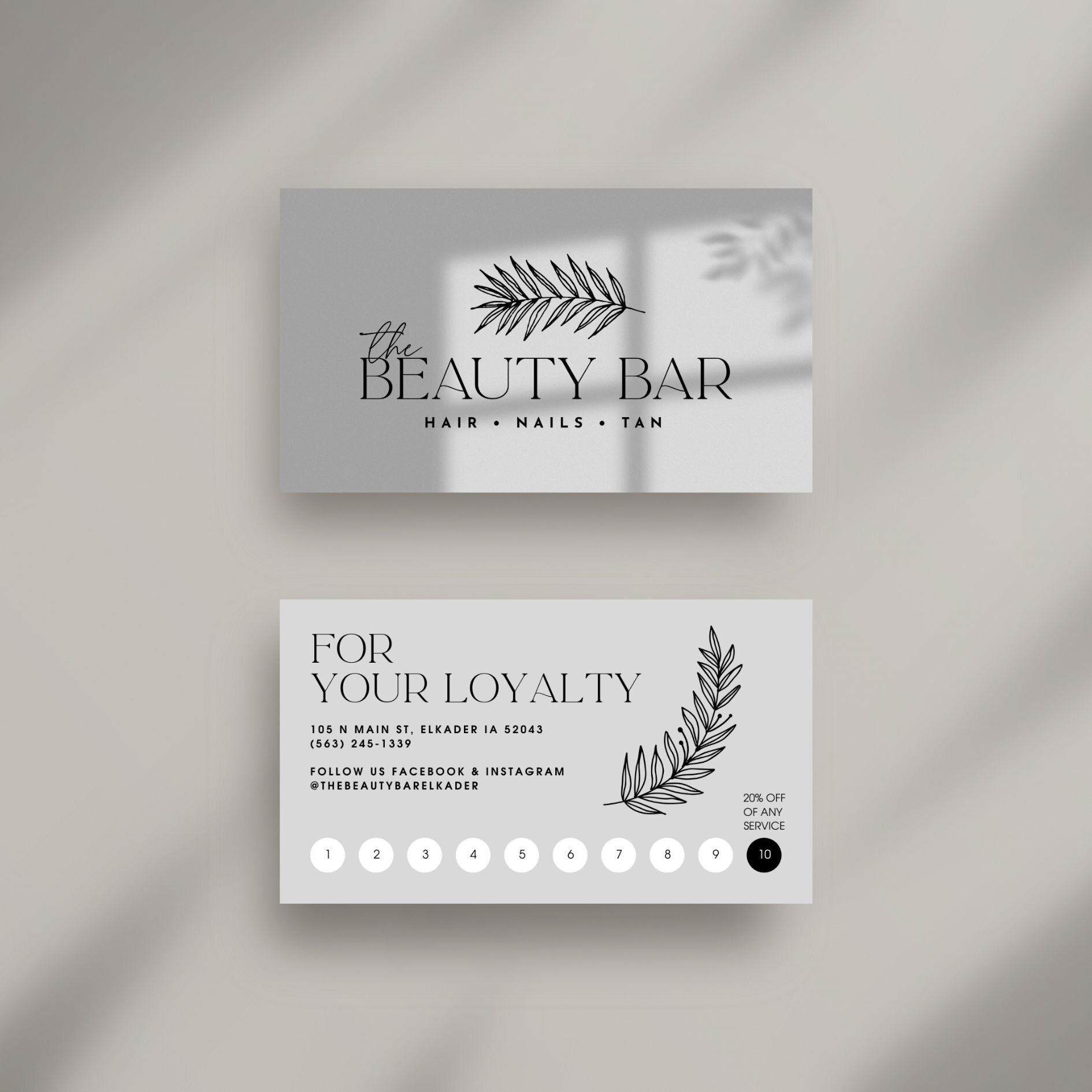 Say hello to the new masculine loyalty cards, joining our classic feminine ones. 🚹 🚺
Now, everyone can enjoy a bit of pampering and rack up rewards at @thebeautybarelkader.

#StudioK8Ki #TheBeautyBarElkader