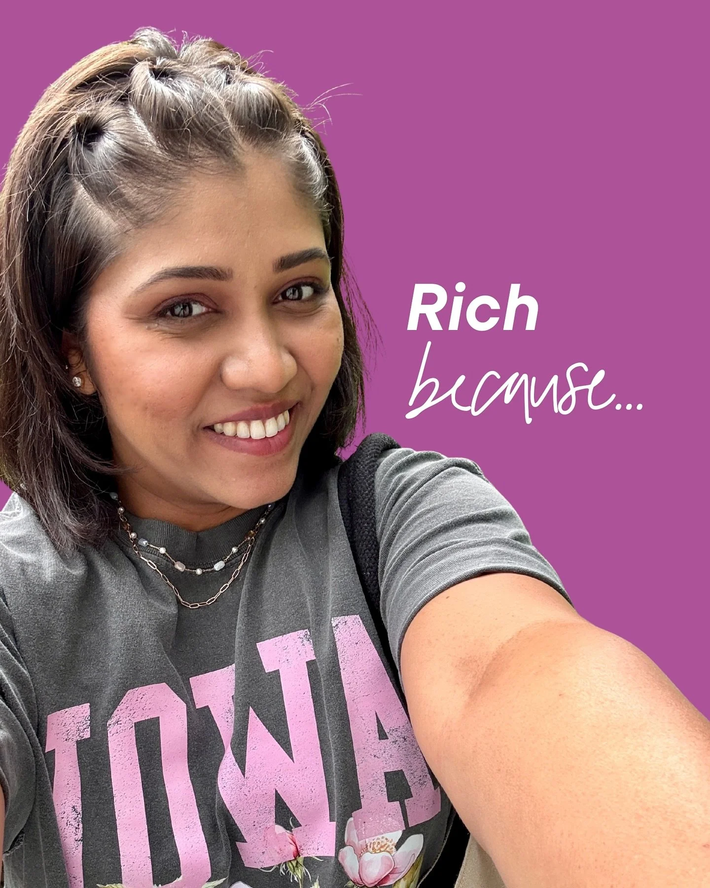I hit a JACKPOT with the last one! 🎰

Being rich isn&rsquo;t just about dollars💰, it&rsquo;s about feeling fulfilled AF on many levels.💖

I&rsquo;m rich because my life feels like mine. THAT&rsquo;S the kind of wealth that truly matters at end of 