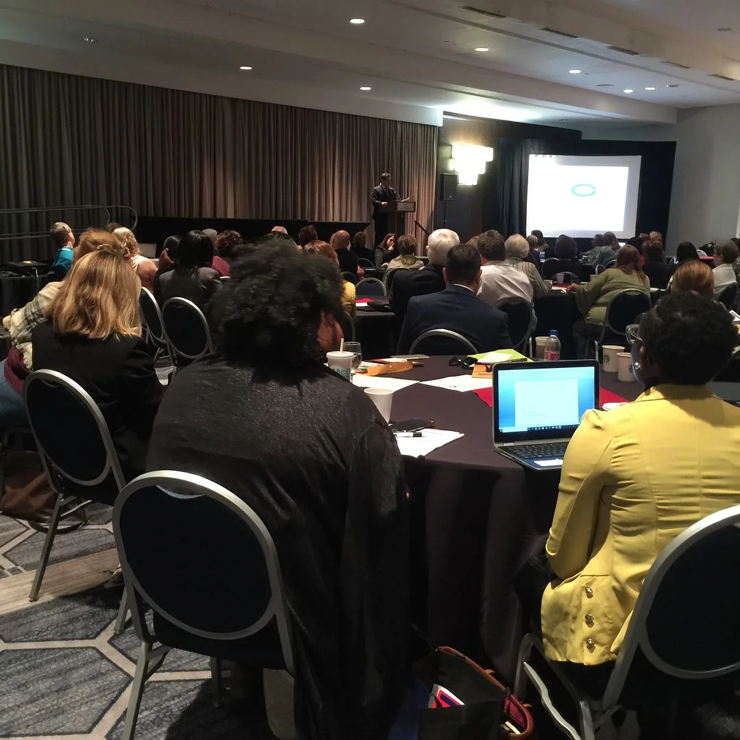 PHOTO: Listening to the Keynote Speaker at the 2018 Collaboration Conference.