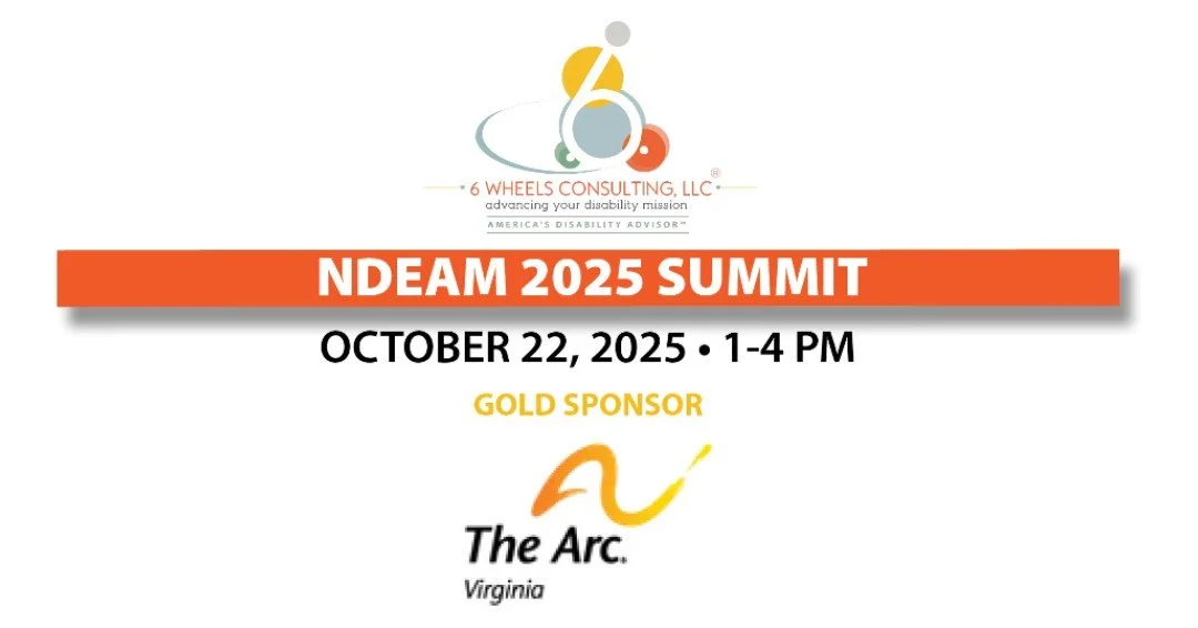 We want to thank our NDEAM 2025 Summit Gold Sponsor, The Arc of Virginia.
Get tickets for our October 22 webinar: Tap the link in our bio, then tap &quot;NDEAM 2025 Virtual Summit Registration| Eventbrite&quot; in the NDEAM 2025 section.
Visit the Ar
