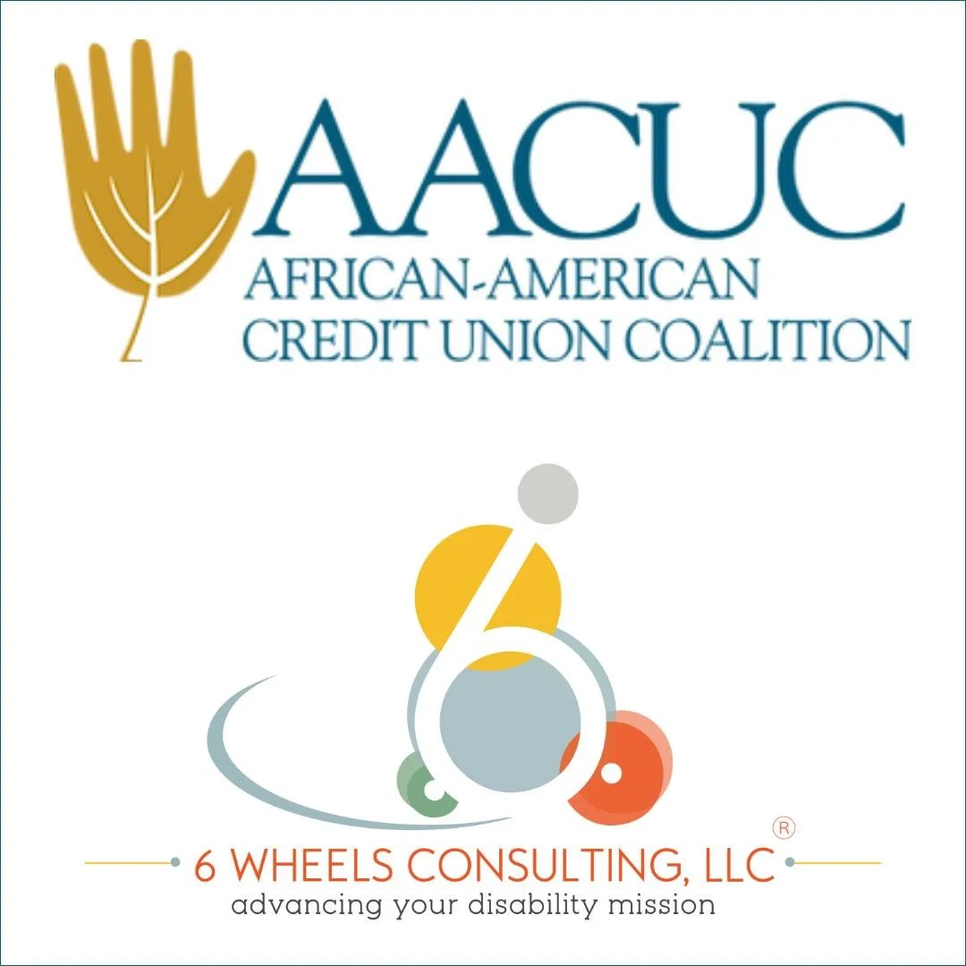 Today, we're back with the African American Credit Union Coalition to talk about disability in the workplace and developing a disability culture.
Find out how you can create the same culture in your organization.
https://www.6wheelsconsulting.com/
#D