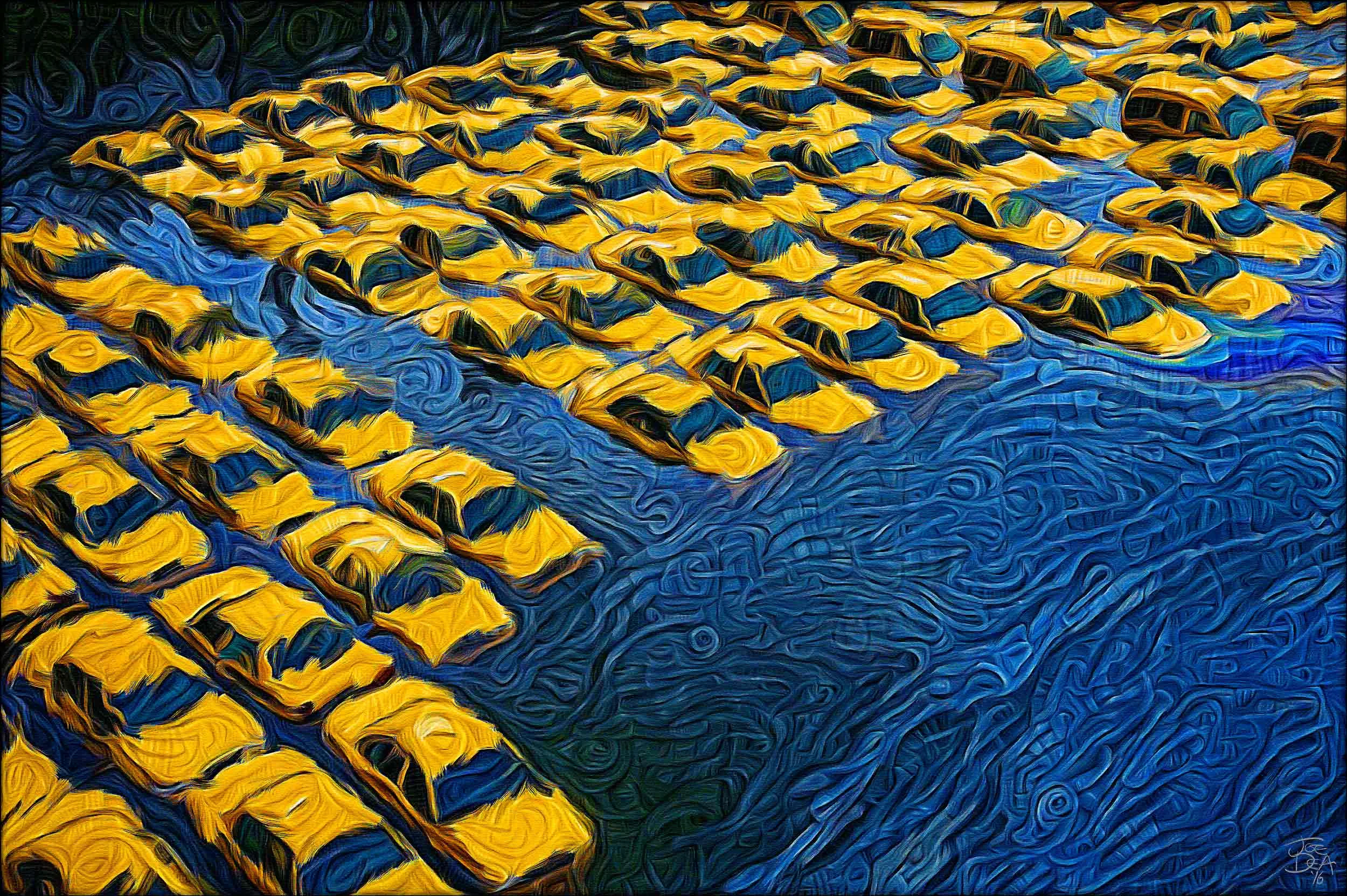Hurricane Sandy - Submerged Taxis