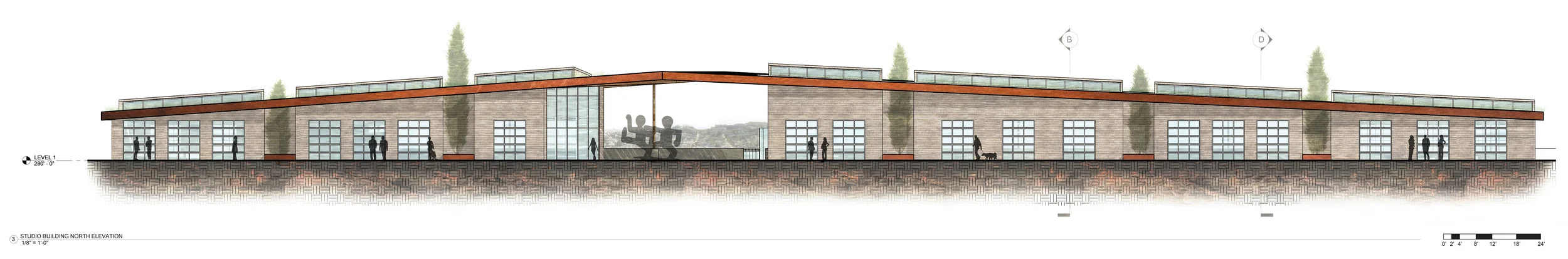 Studio Building North Elevation
