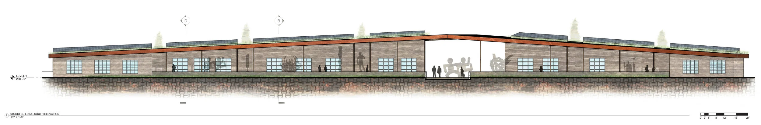 Studio Building South Elevation