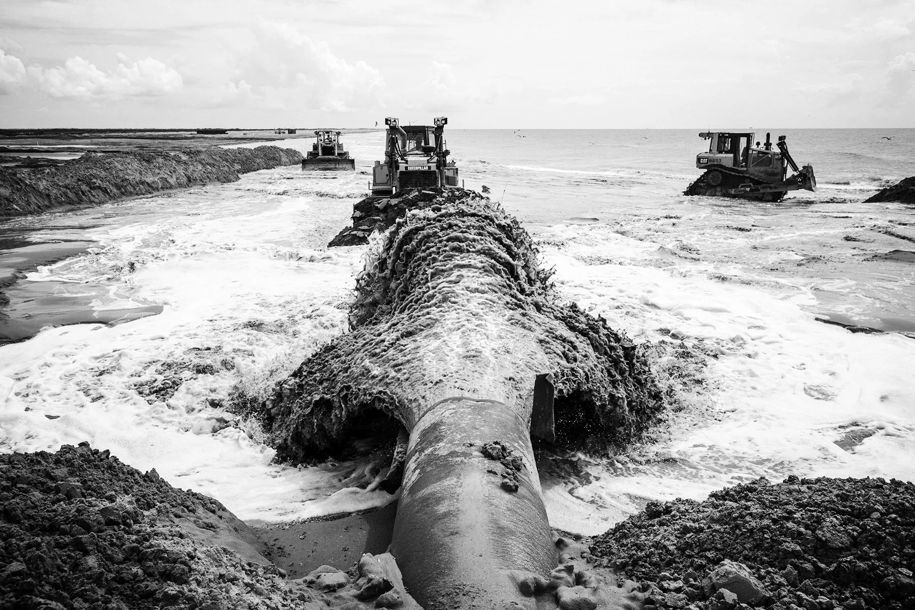 Dredge sediment from the Mississippi River