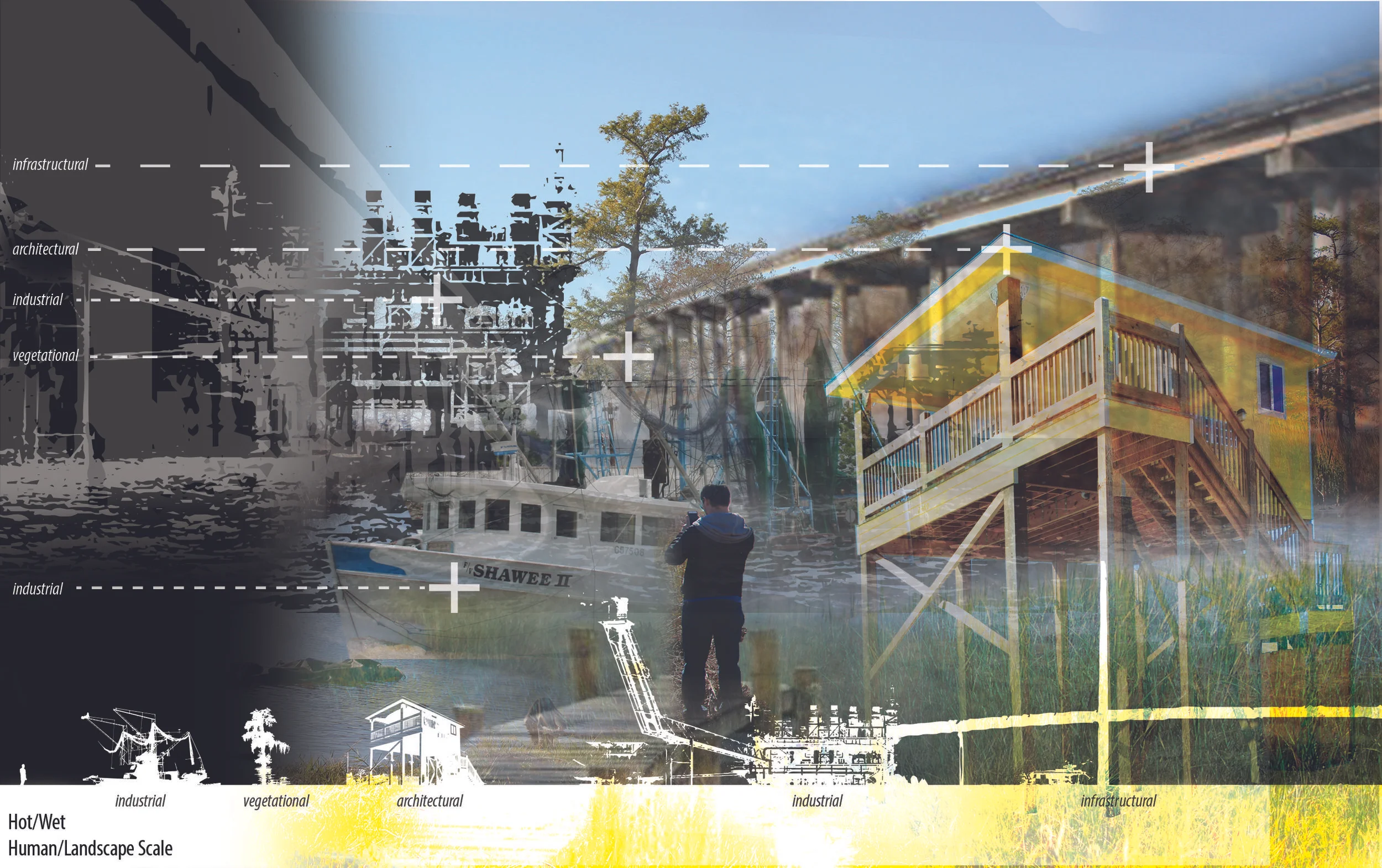 Ephemeral Collage - Human and Landscape Scale