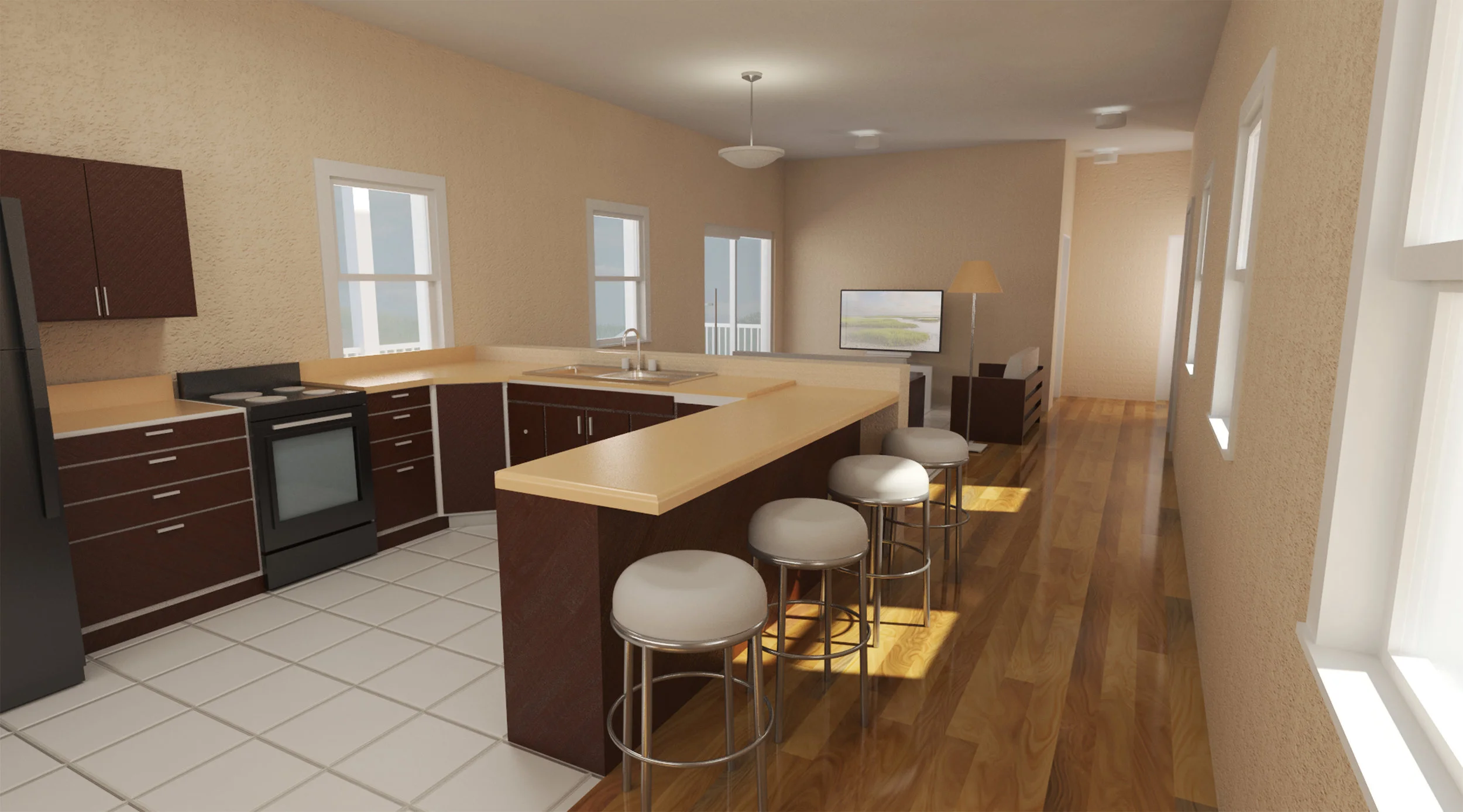 Interior Rendering of Proposed Homes