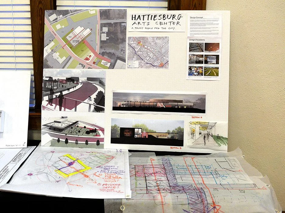 LSU Presentation Board and Sketches