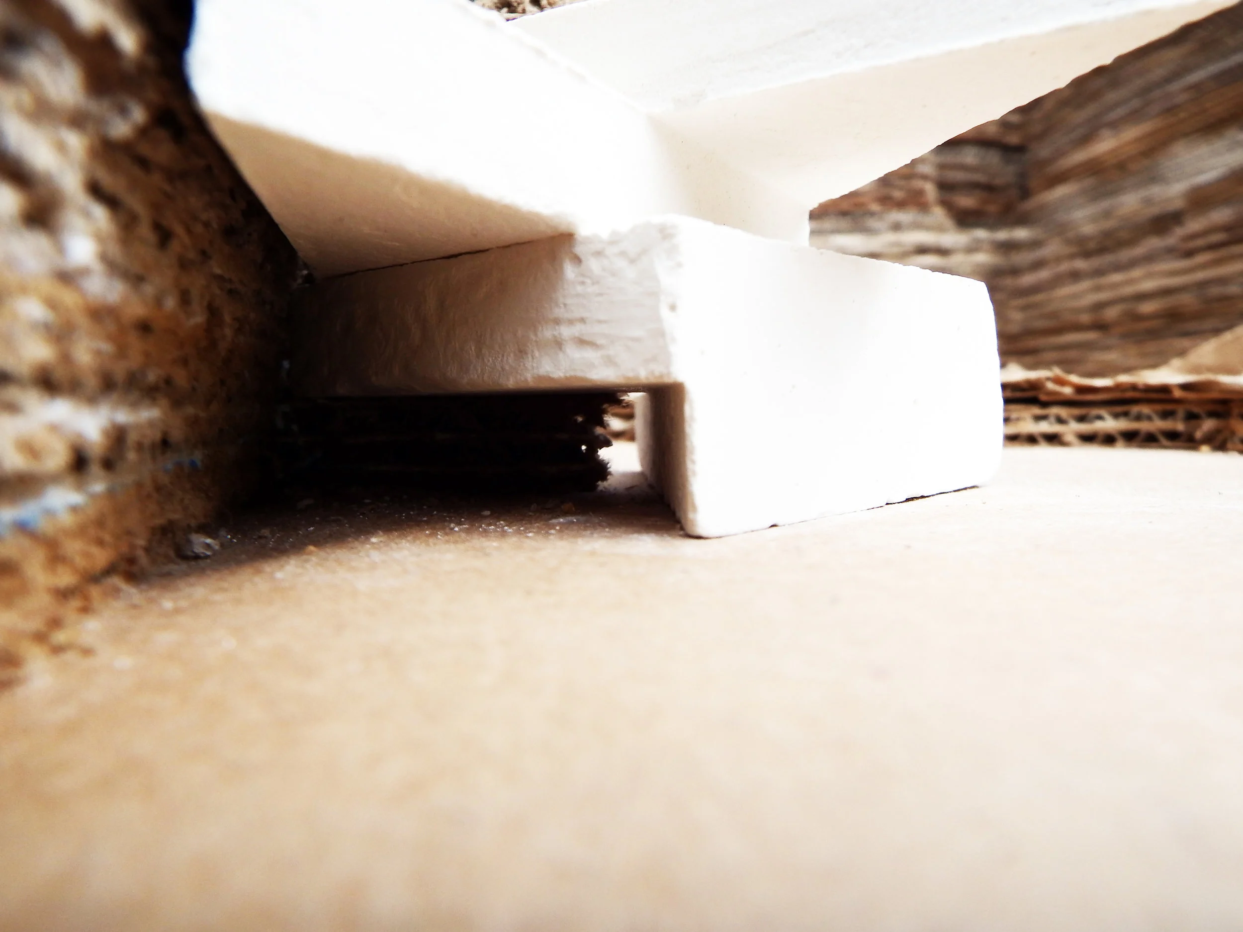 Plaster Casts sited within Topography Model