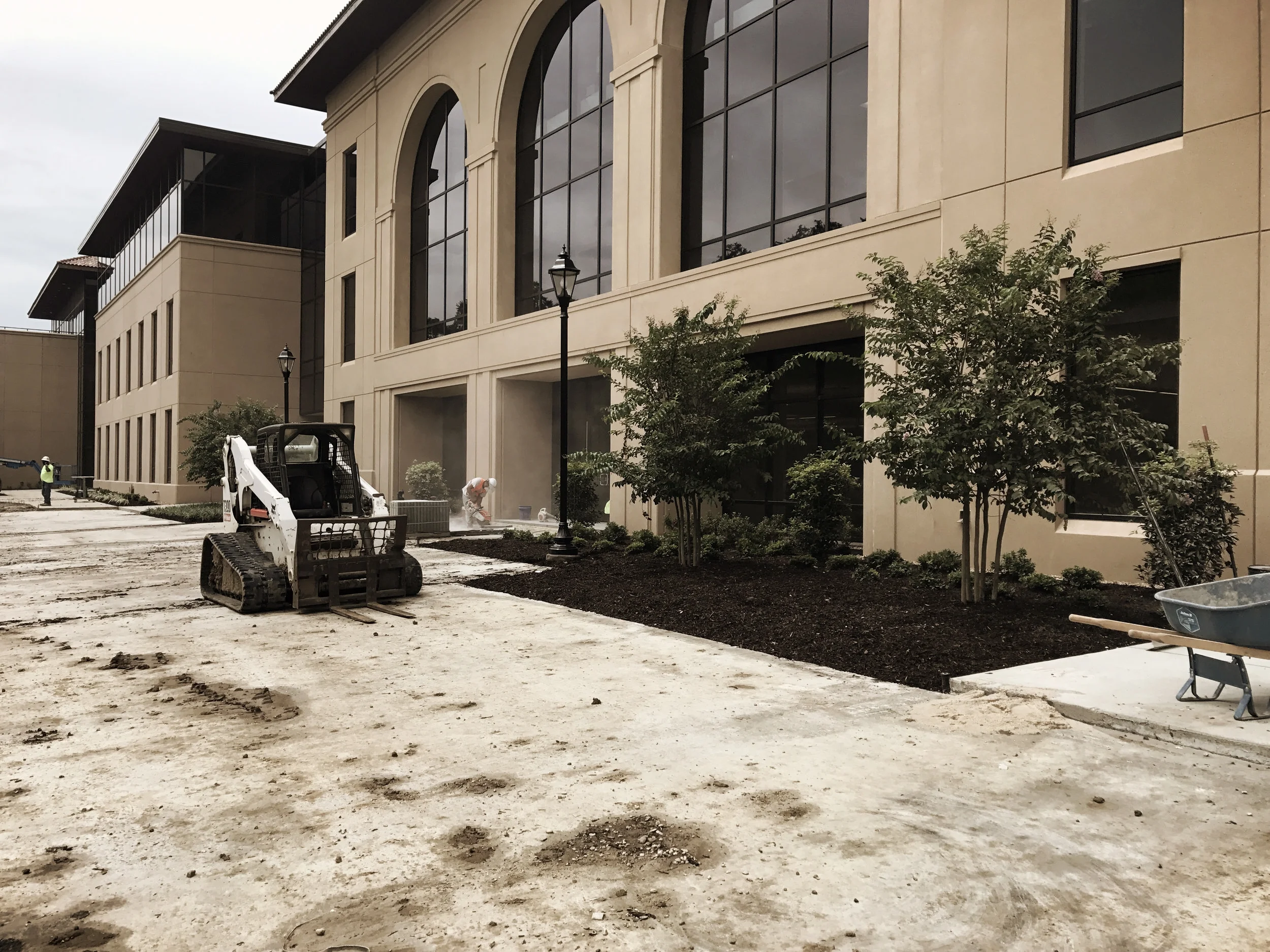 Sitework surrounding Patrick Taylor Hall