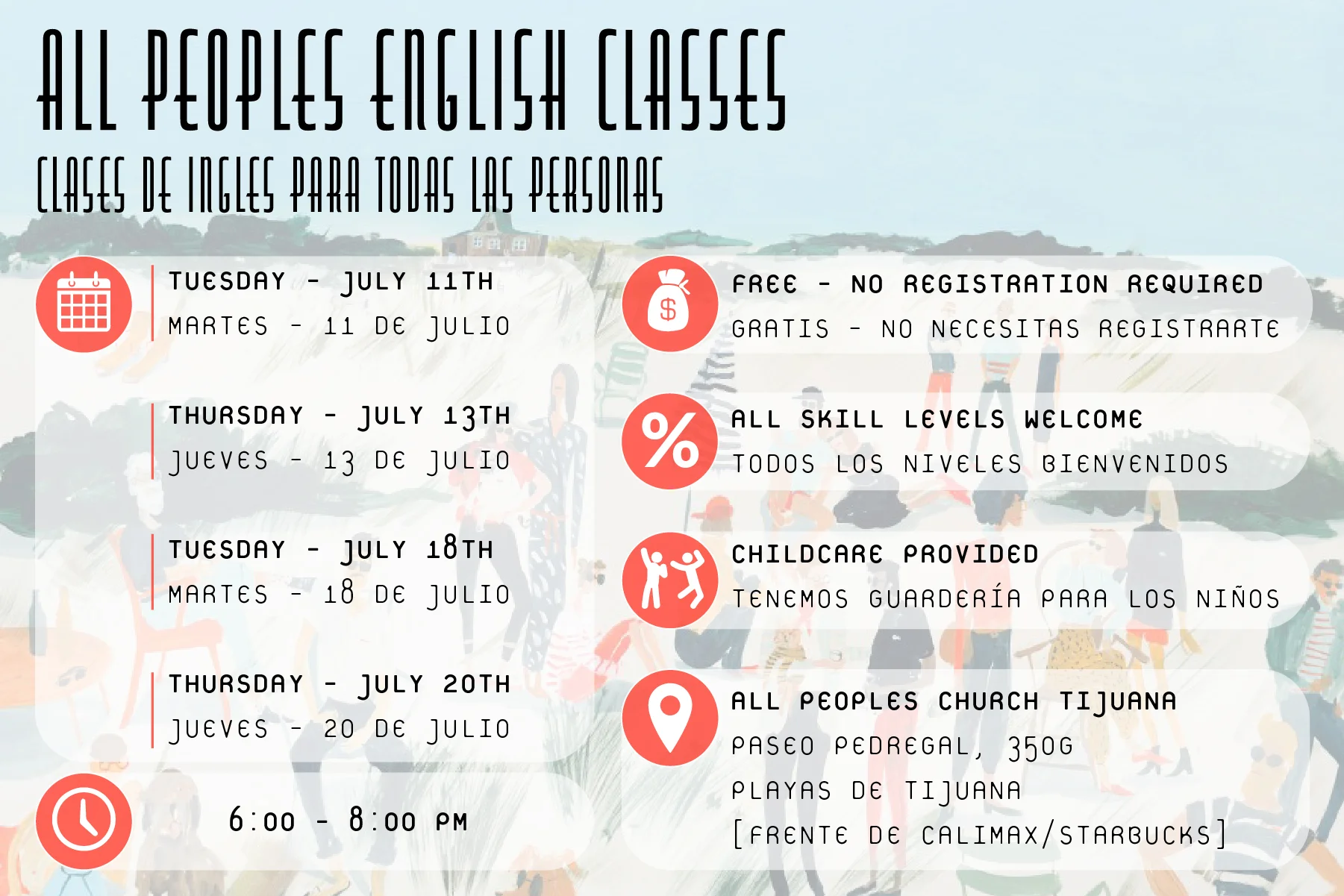 English Class Invitation Cards