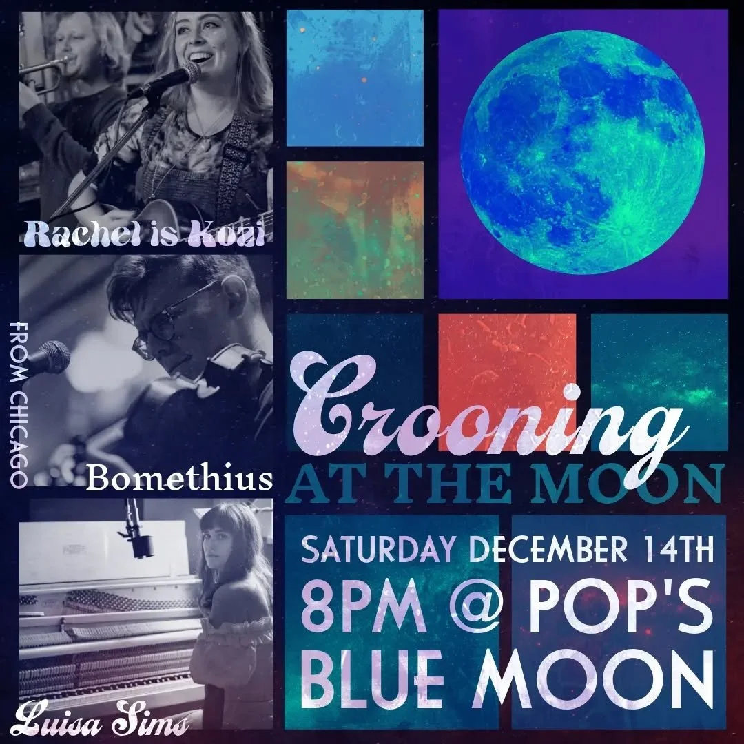 This Saturday, three captivating songwriters bring their wistful tunes to Pop's!

Featuring St. Louis's own @luisasims.music and @rachel_is_kozi, along with special guest @bomethius from Chicago, all joined by a host of other talented musicians. 

#s