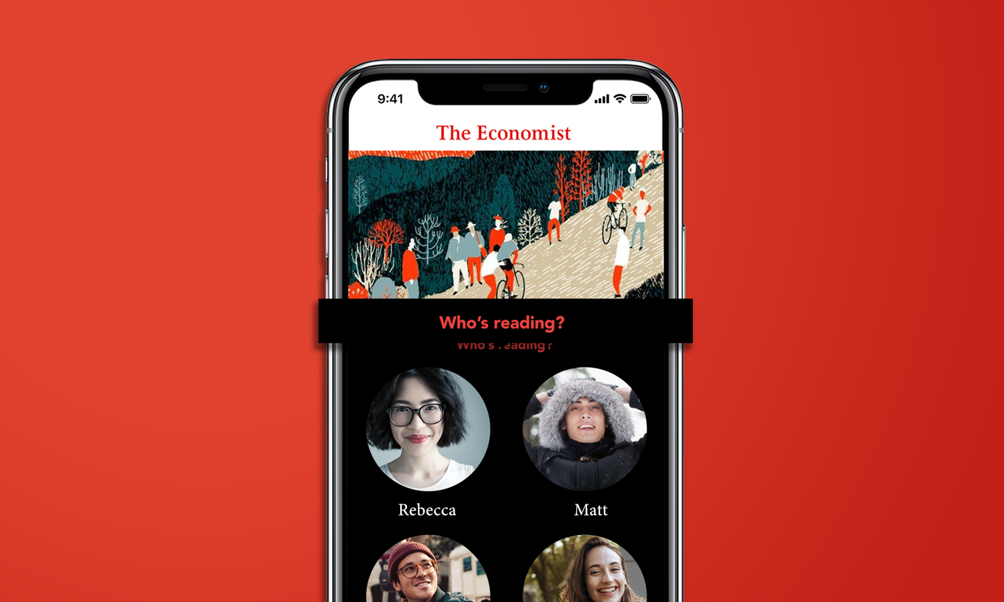 Introducing Share Economist. The Economist app now with the peer economy in mind. New function allows Gen Z to add up to 4 additional users and share articles.