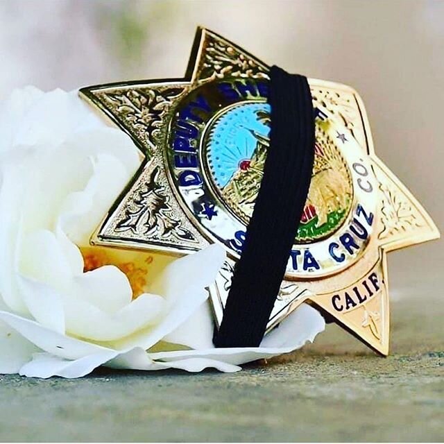 Our hearts and prayers go out to the family, friends and coworkers of Sargent Damon Gutzwiller in these difficult times. @santacruzcountyso sheriff