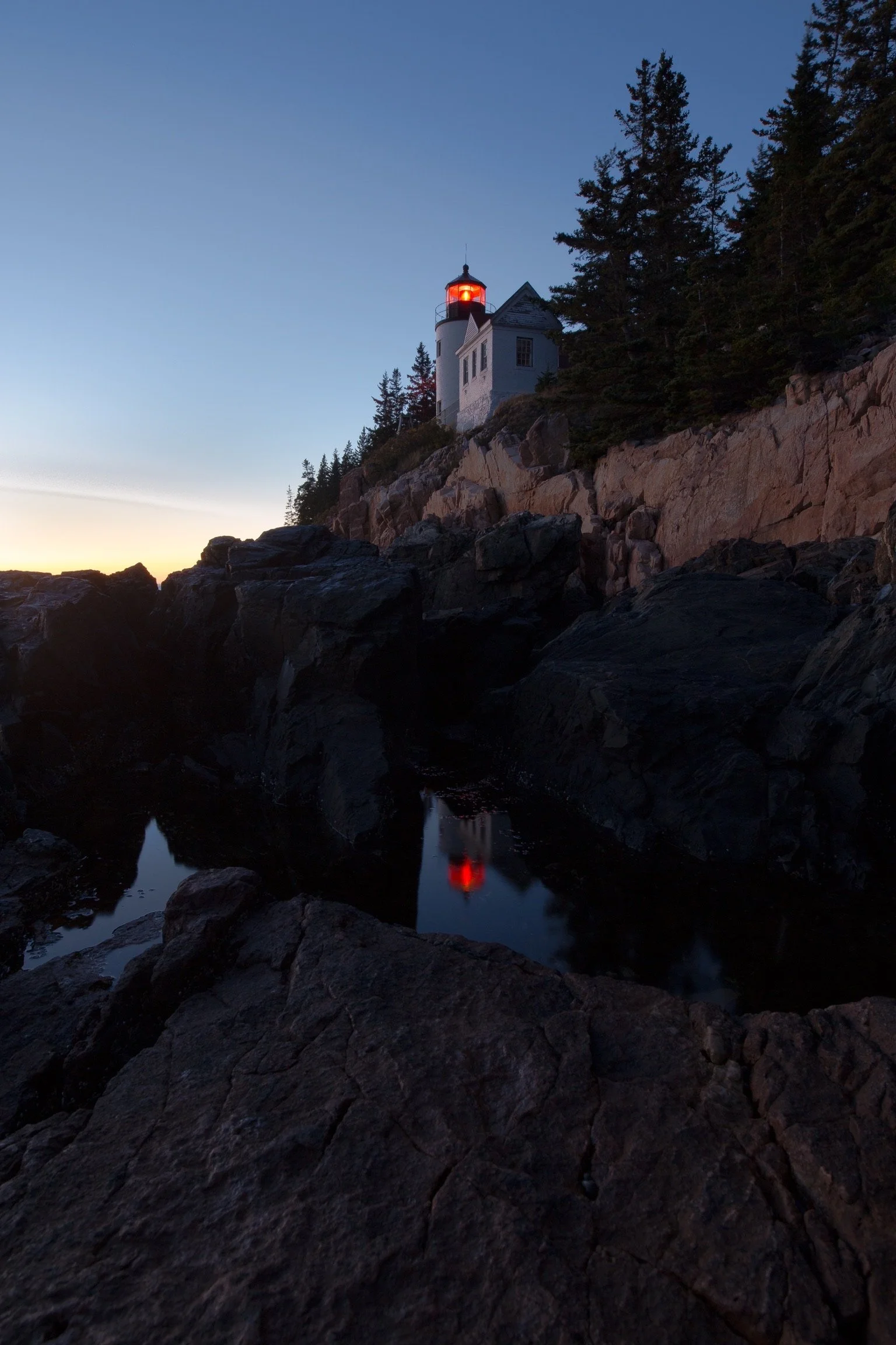 Acadia Lighthouse reflection.JPG