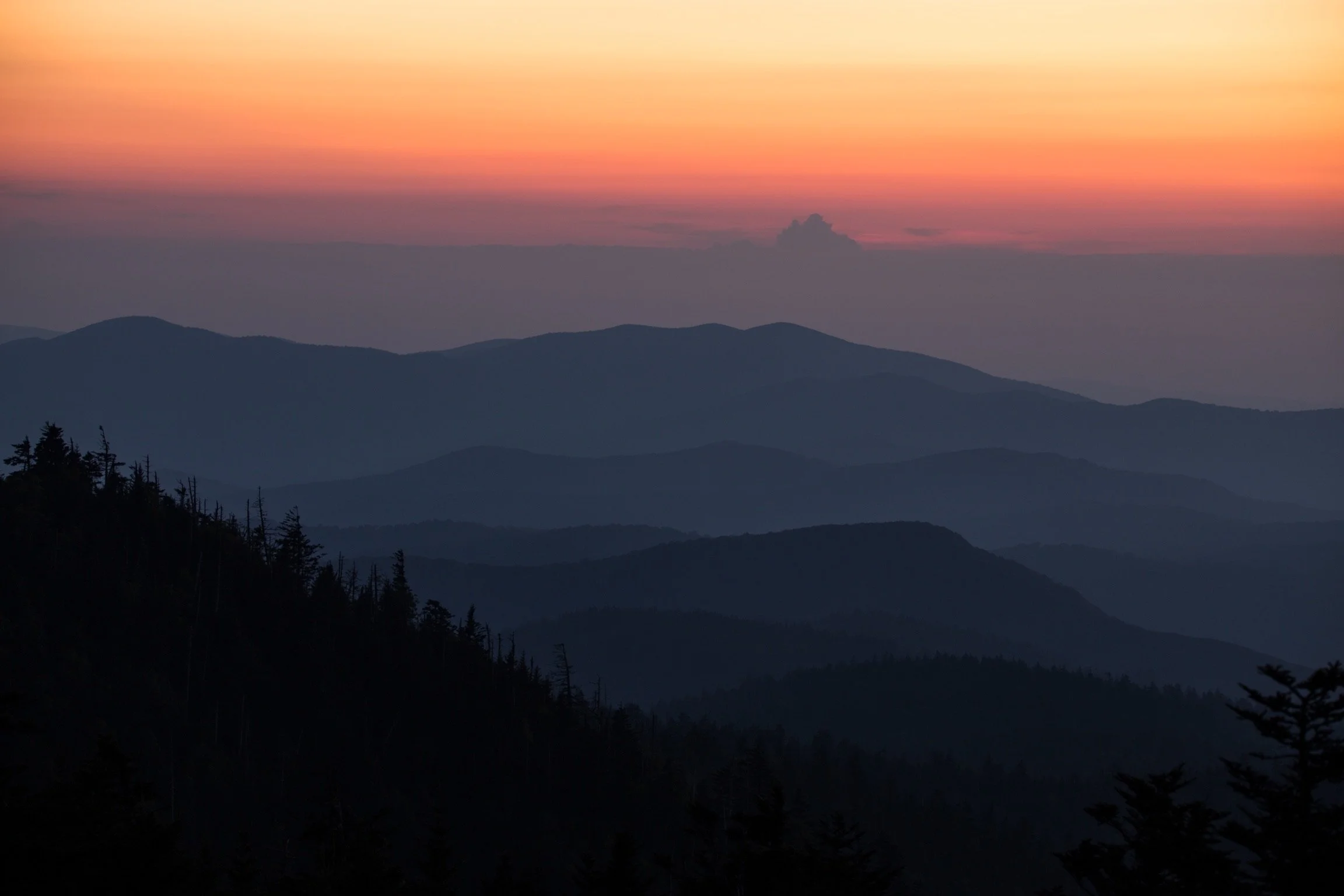 Clingmans Dome sunset.JPG
